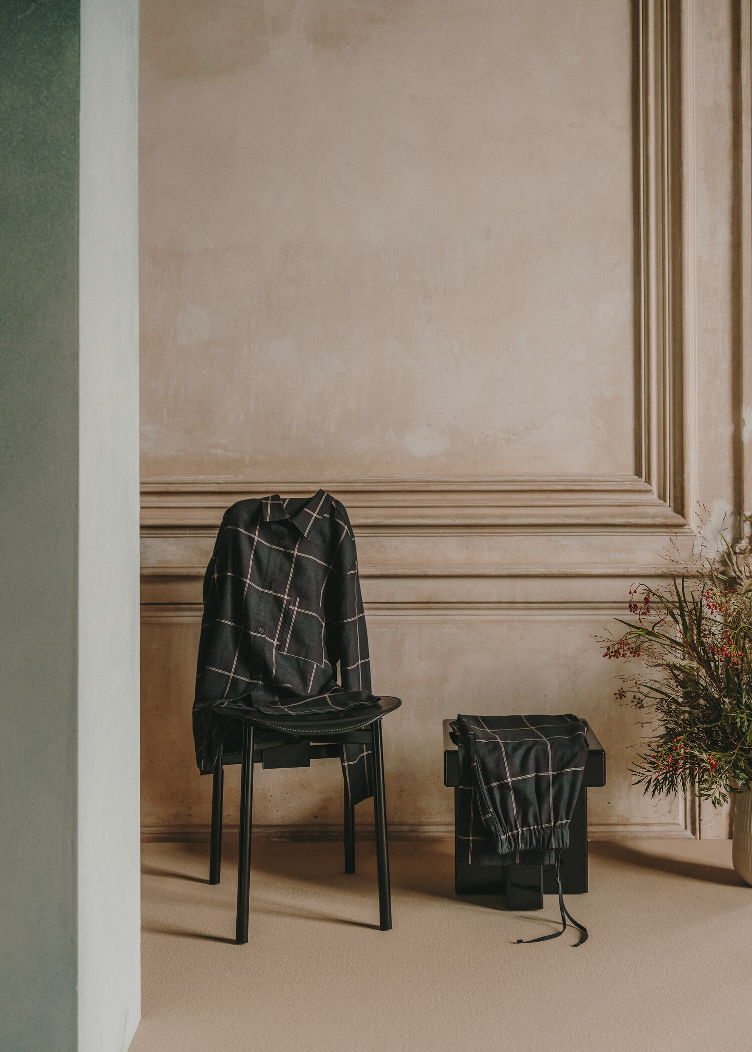 Check flannel pyjama shirt - Details of the article 6