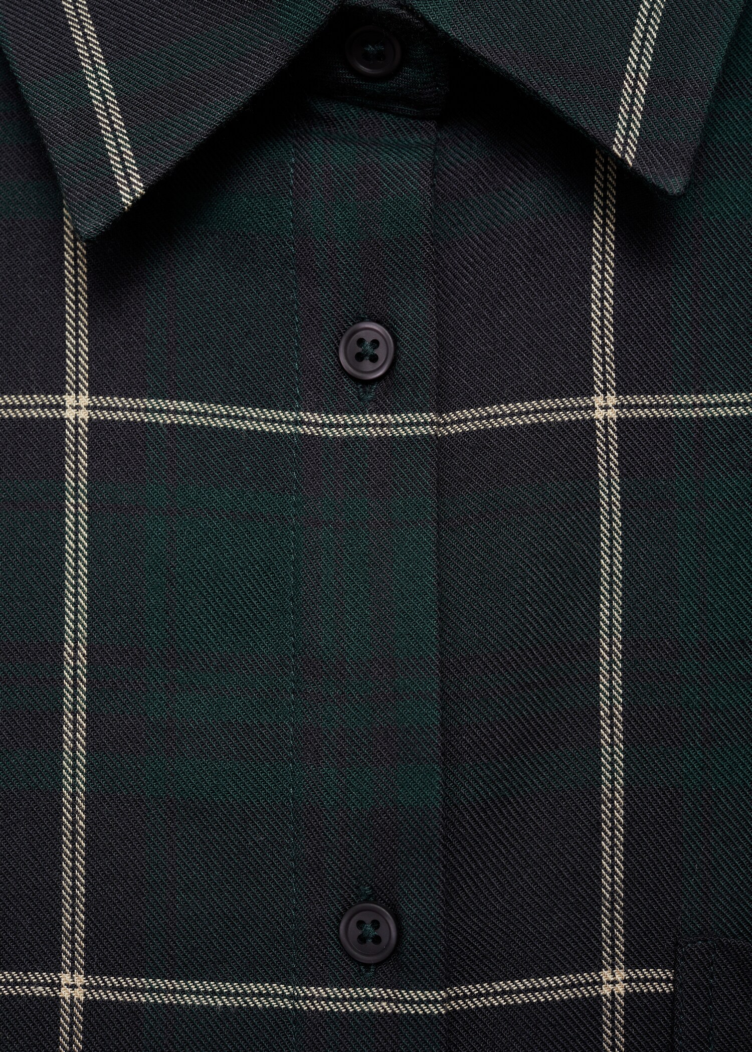 Check flannel pyjama shirt - Details of the article 8