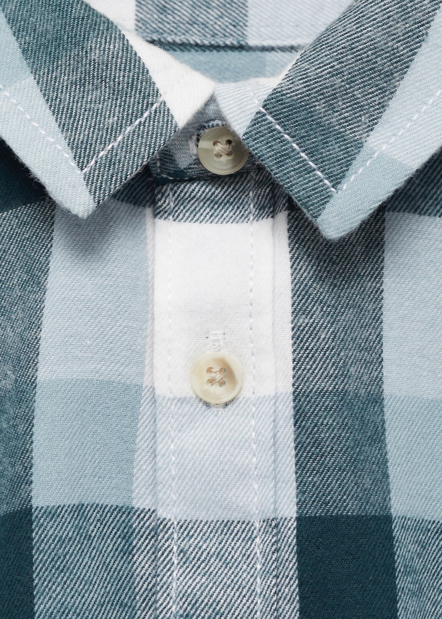 Check cotton shirt - Details of the article 8