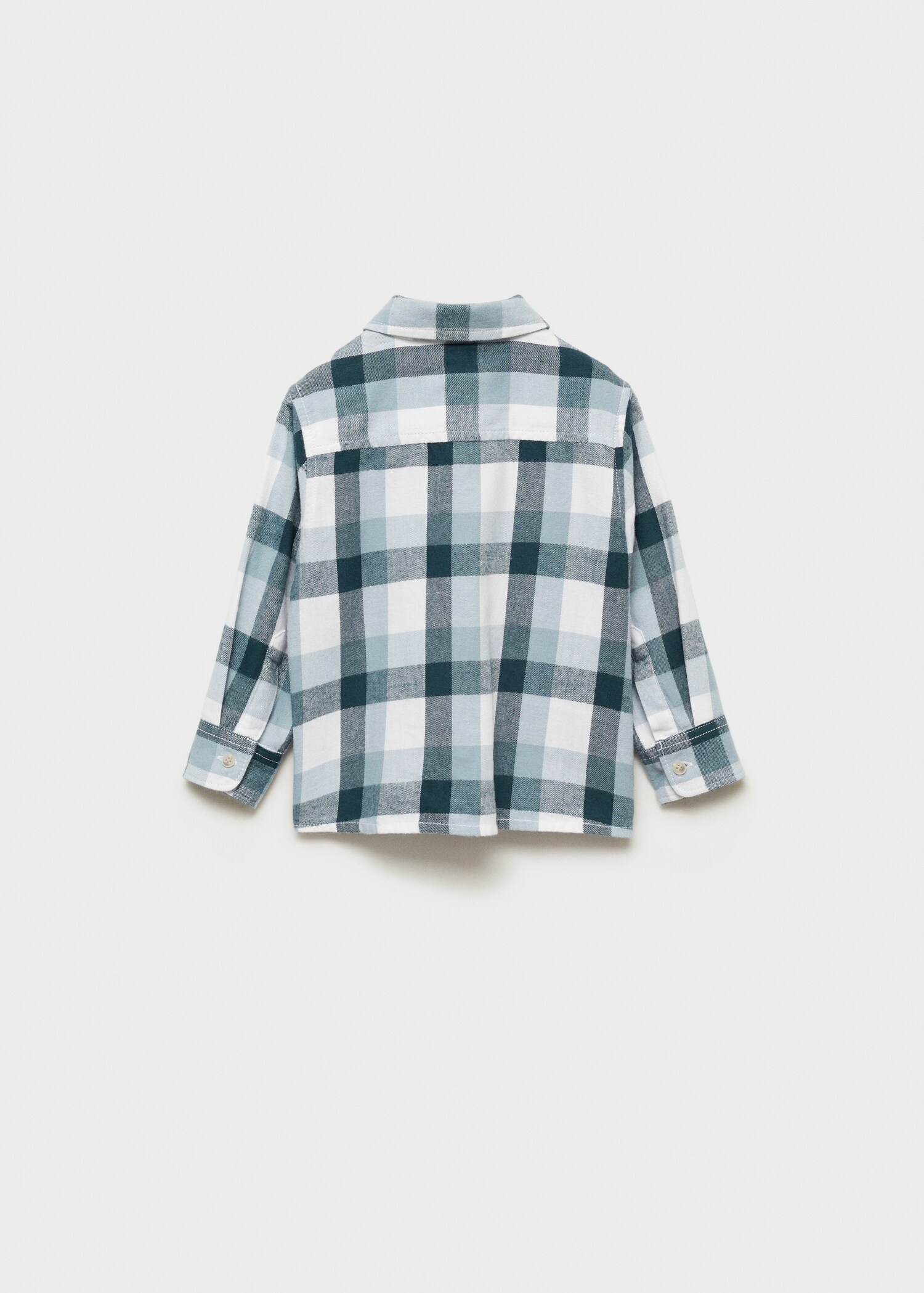 Check cotton shirt - Reverse of the article