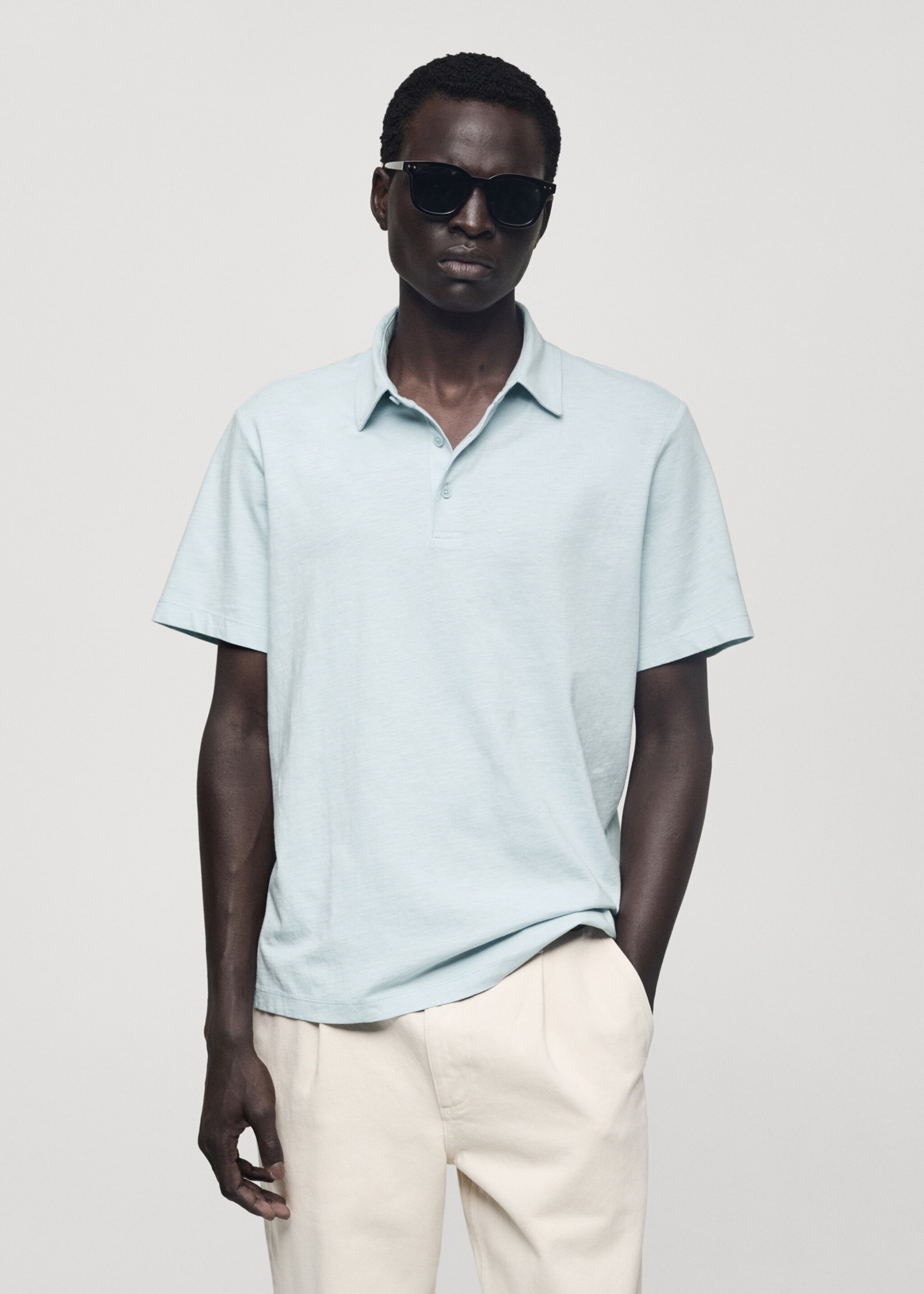 Πόλο 100% βαμβάκι regular fit - Μεσαίο πλάνο