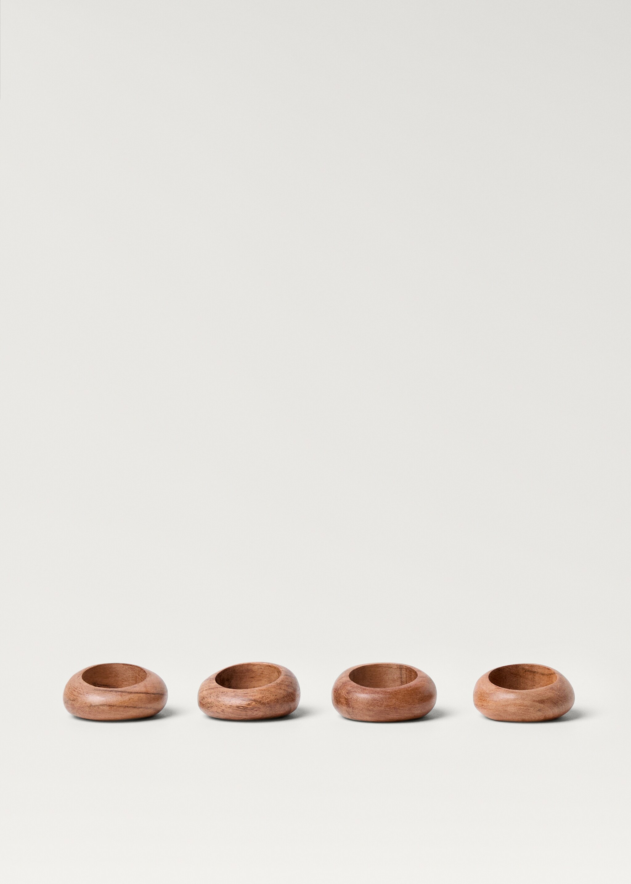 Serviettenring aus 100 % Akazienholz - Artikel ohne Model, Braun. Ref: 77087659-00.