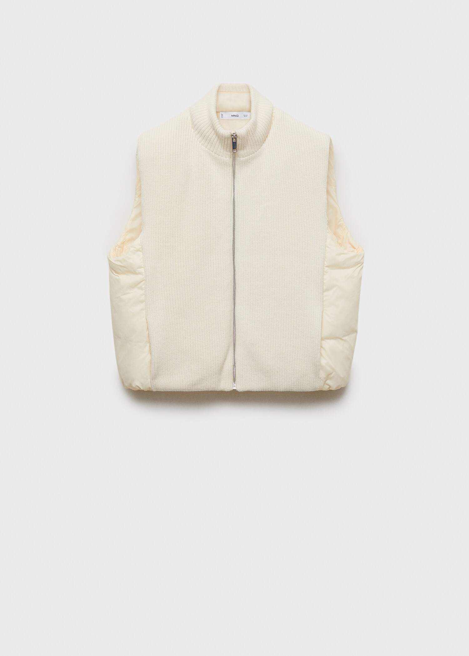 Kontrastierender Strickpullunder - Artikel ohne Model