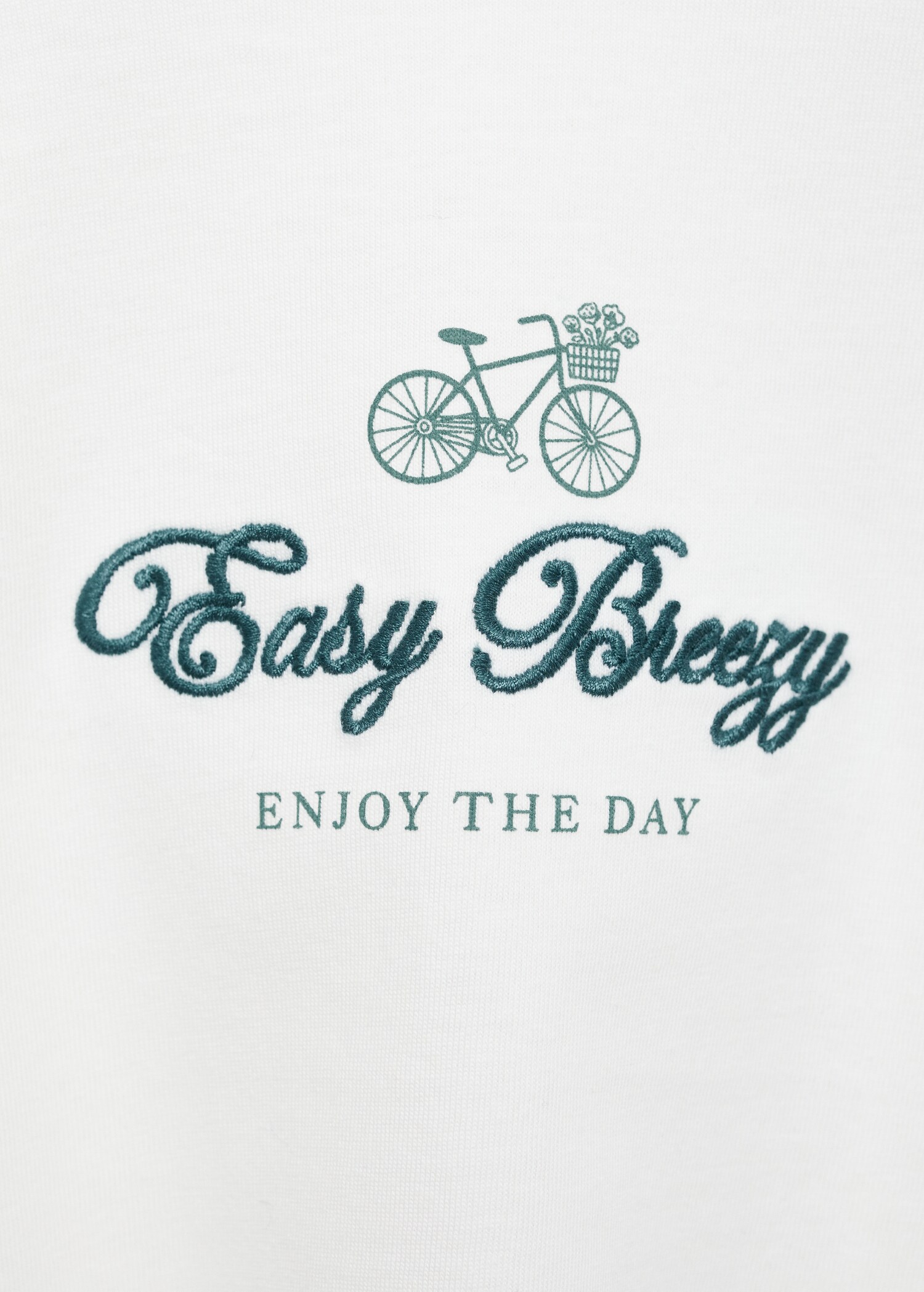 Baumwoll-T-Shirt mit besticktem Detail - Detail des Artikels 8