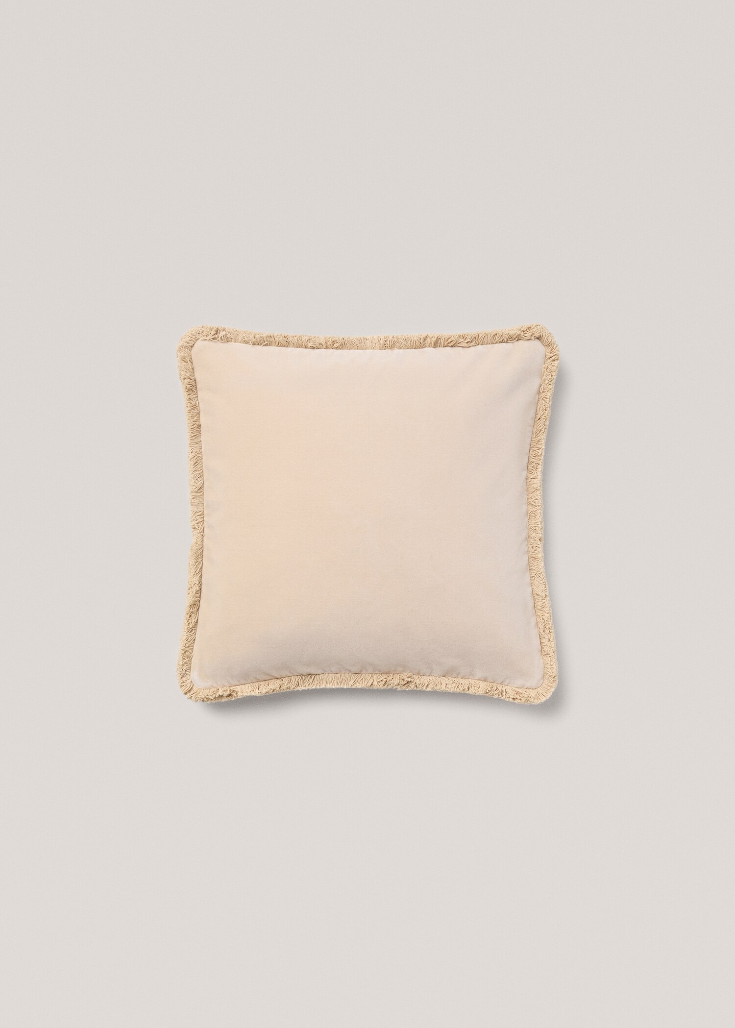 Kuddfodral i fransad sammet 45x45 cm - Artikel utan modell