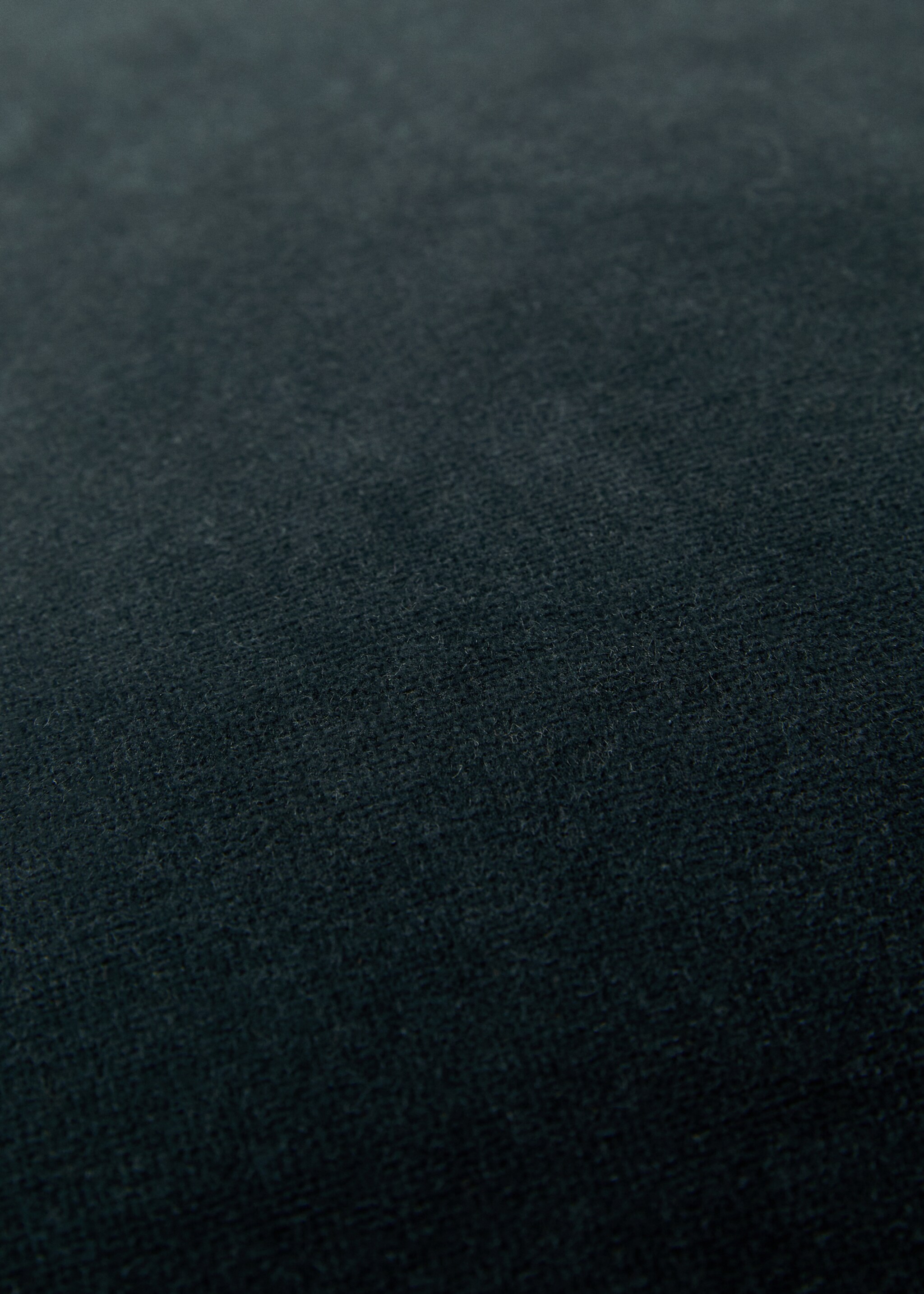 Fringed velvet cushion cover 45x45cm - Details of the article 3, Petrol Blue. Ref: 77087669-00.