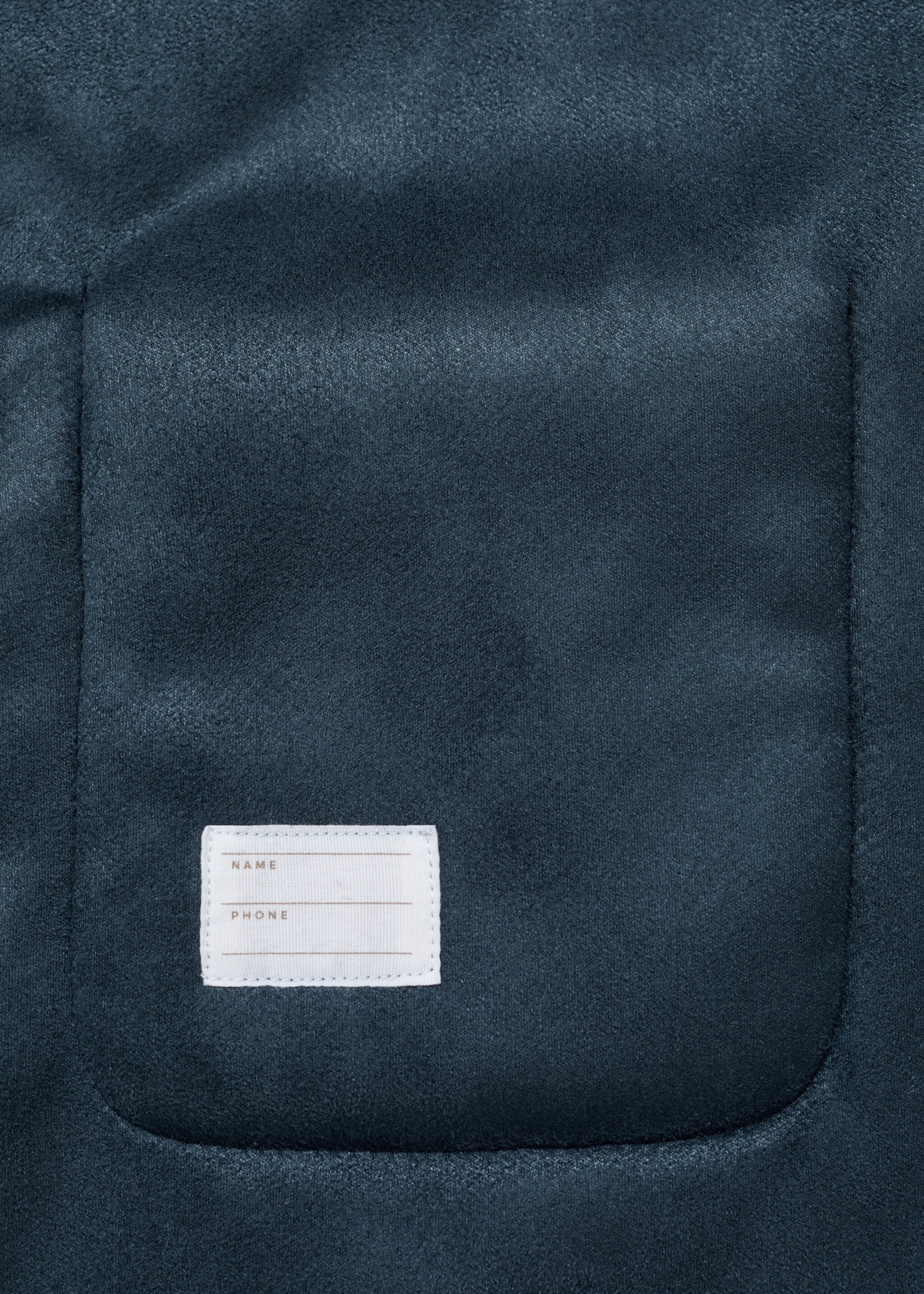 Fur-effect coat - Details of the article 0, Blue. Ref: 77087674-00.