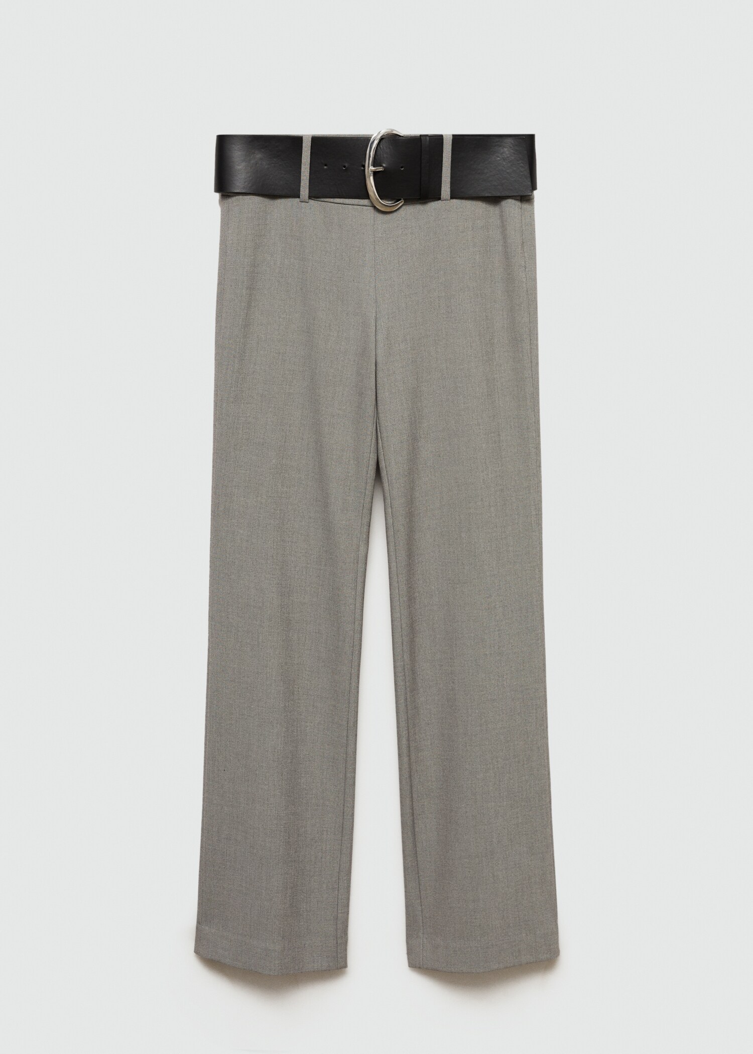 Belt straight-fit trousers - Article without model