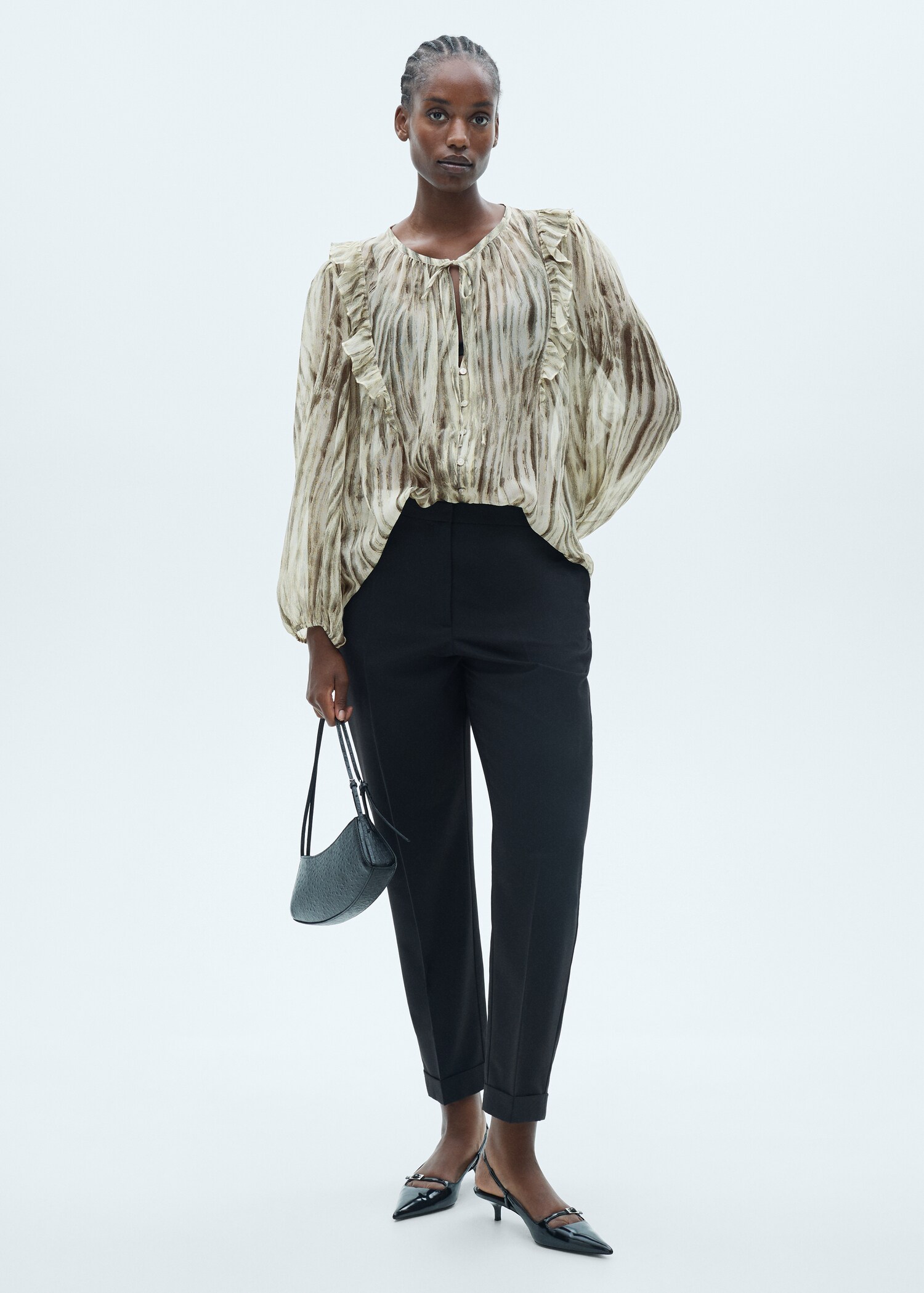 Halbtransparente Print-Bluse - Detail des Artikels 3