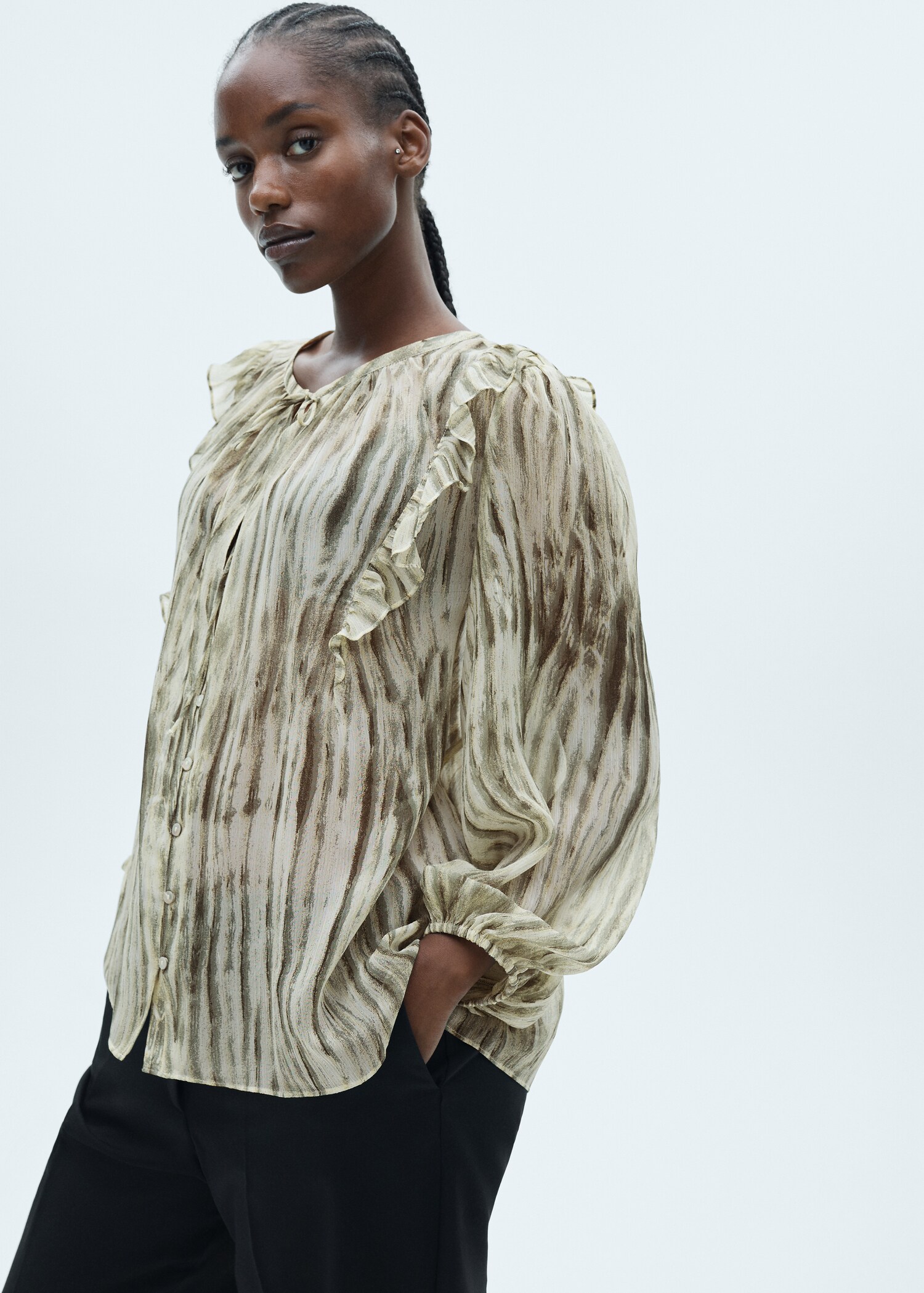 Halbtransparente Print-Bluse - Detail des Artikels 5