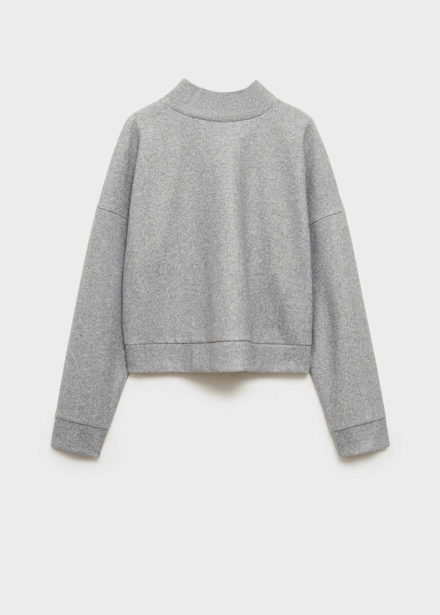 Turtleneck plush sweatshirt - Article without model