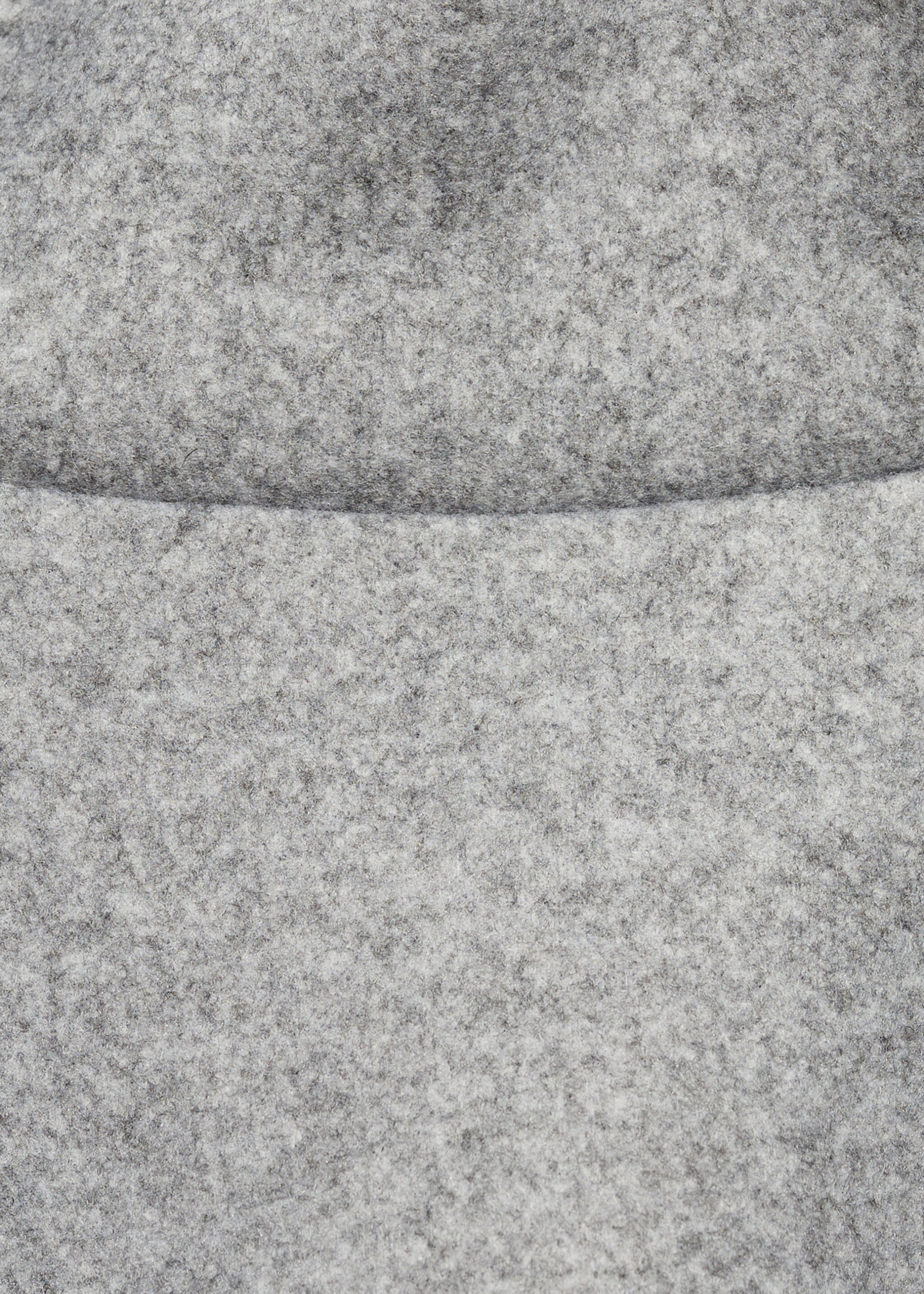 Turtleneck plush sweatshirt - Details of the article 8, Grey. Ref: 77087685-00.