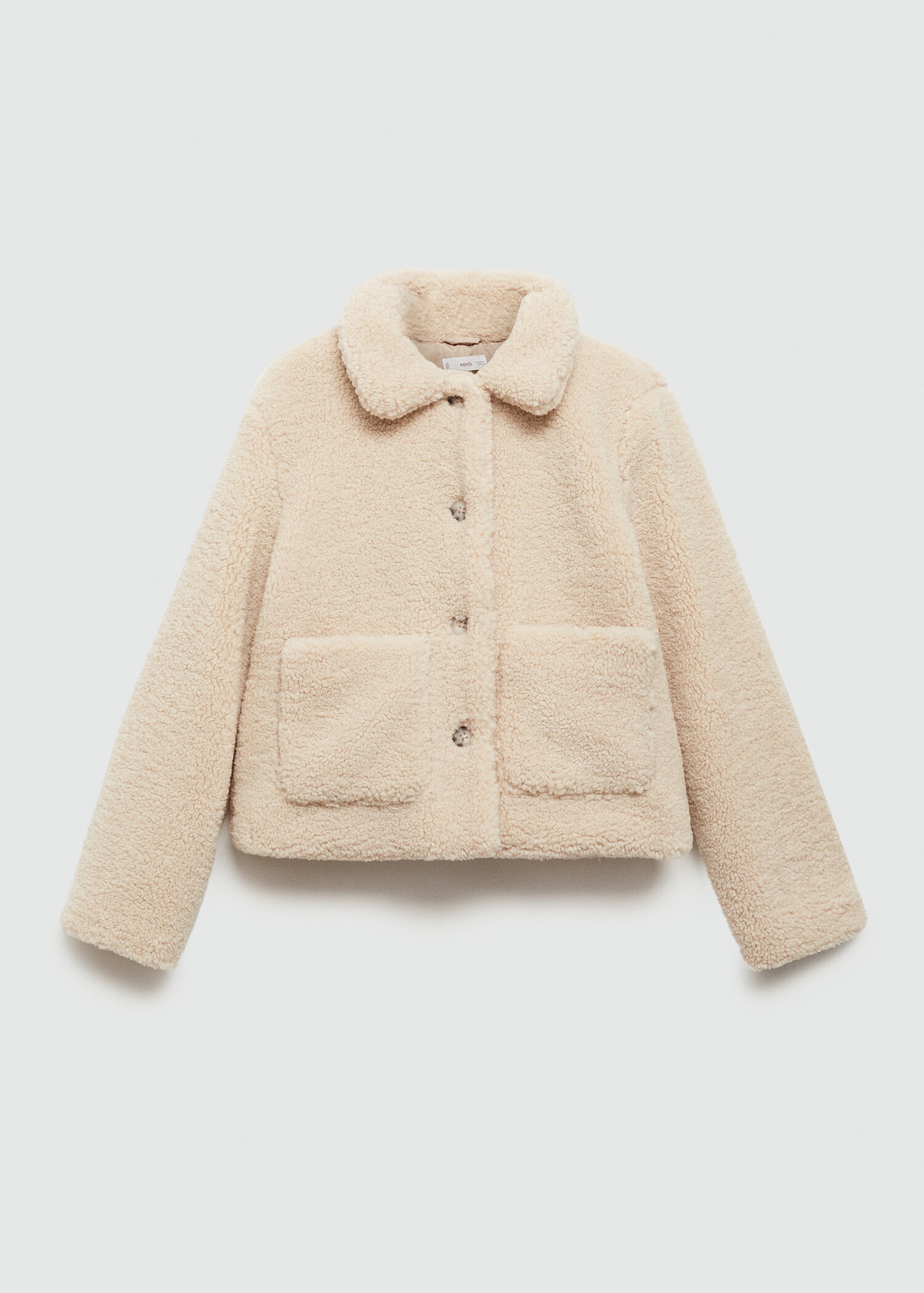 Blouson moutonné à poches - Article sans modèle