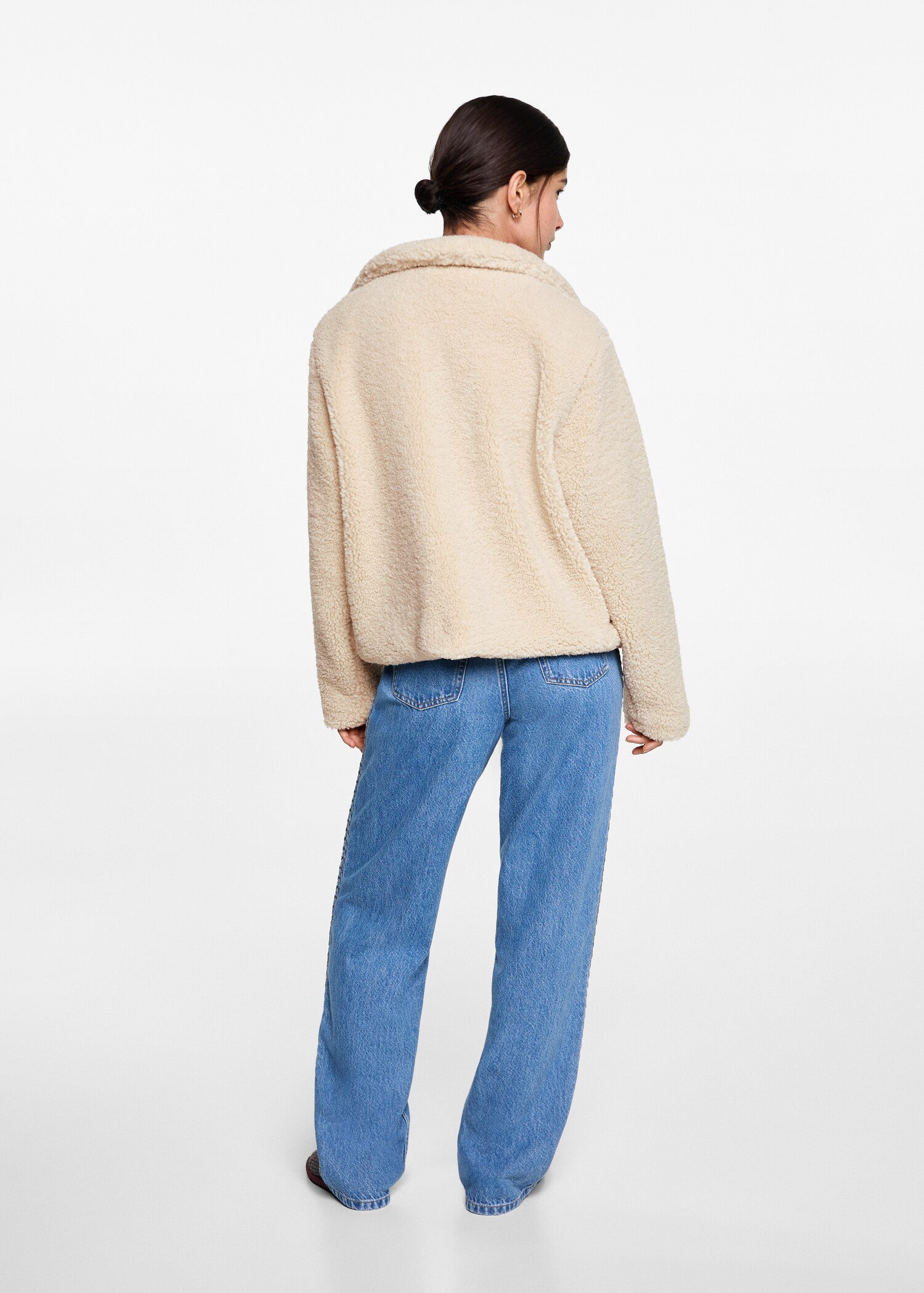 Blouson moutonné à poches - Verso de l’article