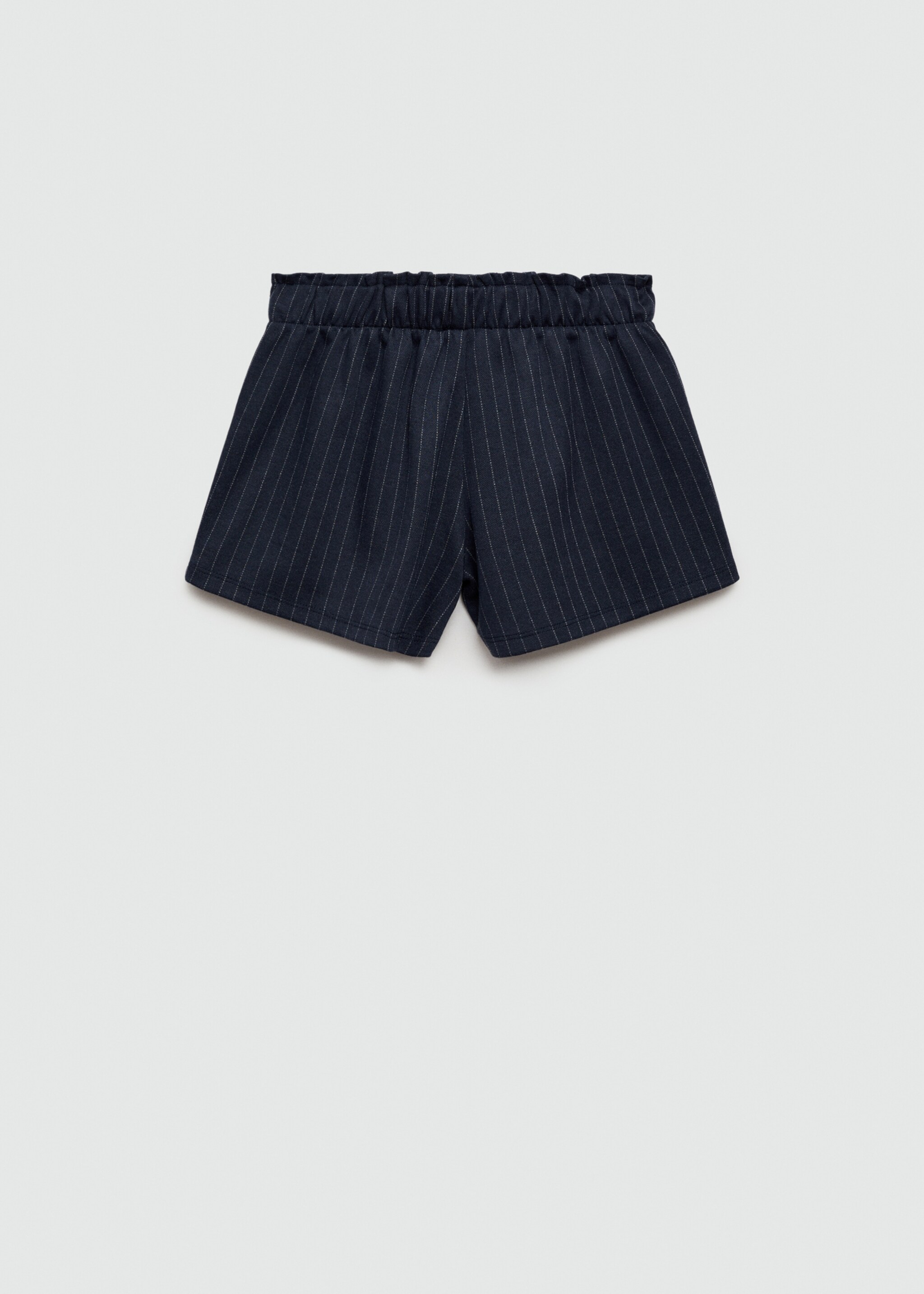 Short rayures ceinture - Verso de l’article, Bleu marine foncé. Ref: 77087688-00.