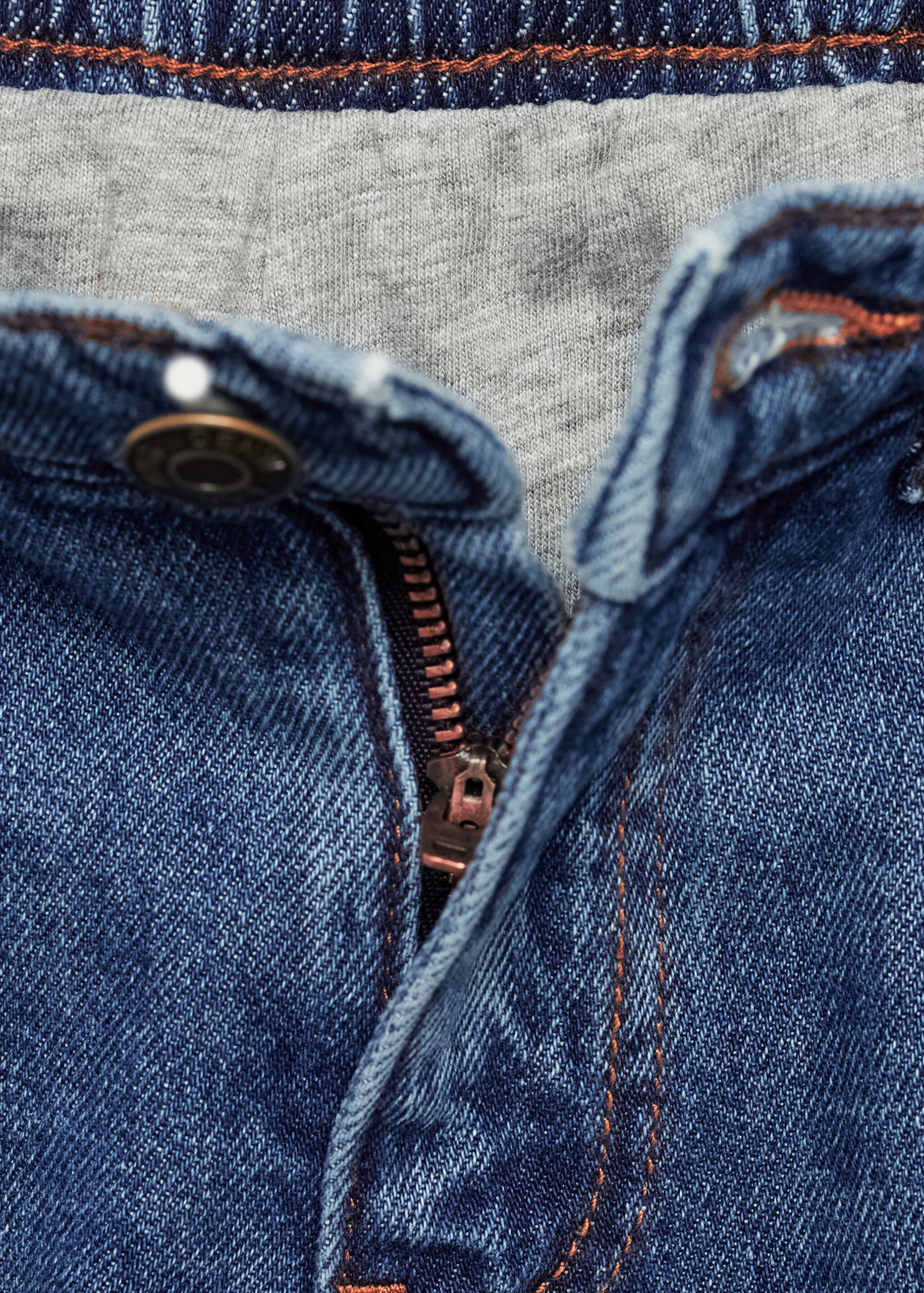Slim Fit-Jeans - Detail des Artikels 8, Mittelblau. Ref: 77087693-00.