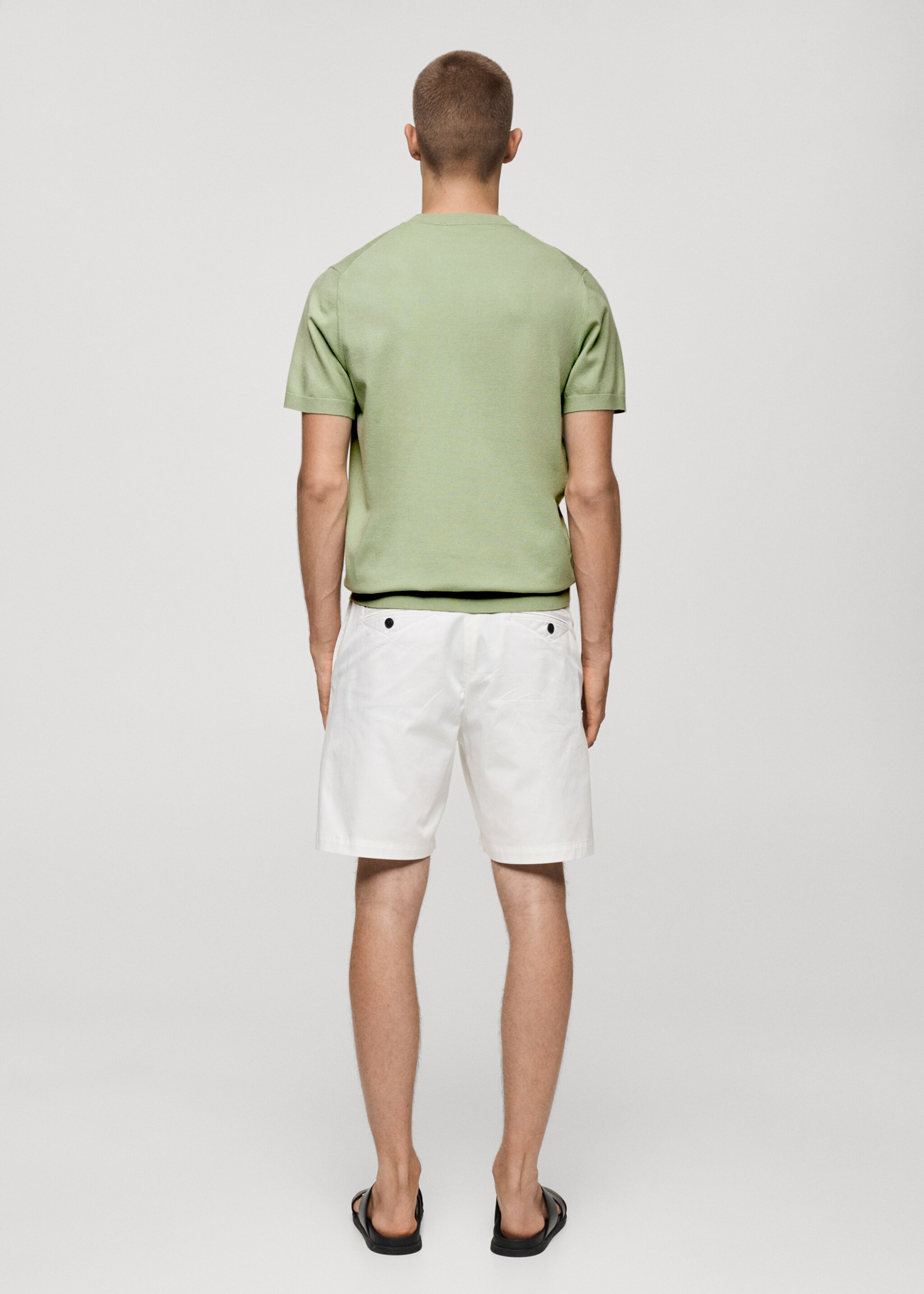 Camiseta punto fino regular fit - Reverso del artículo