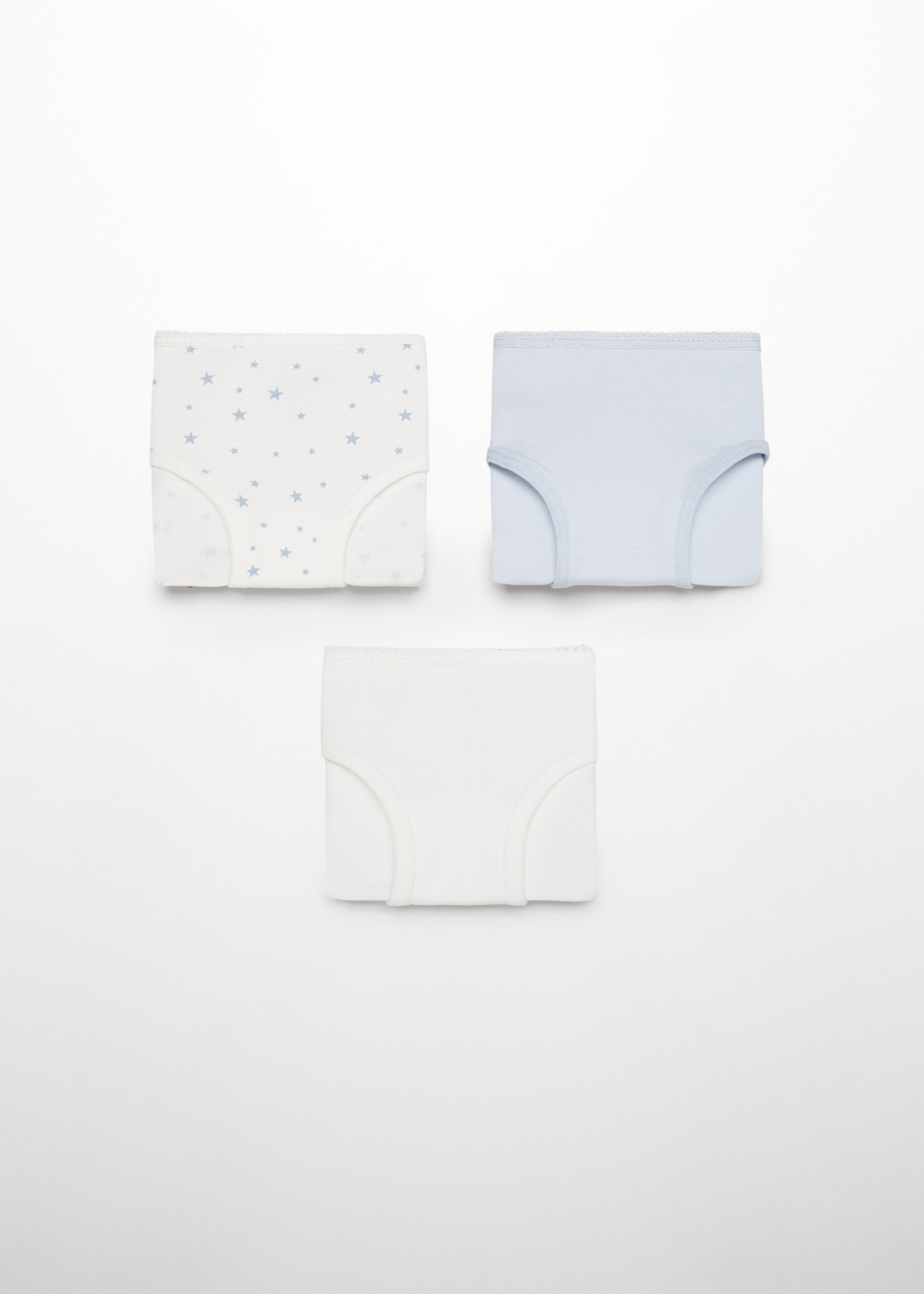 Pack 3 culottes basiques - Article sans modèle, Bleu ciel. Ref: 77087697-00.