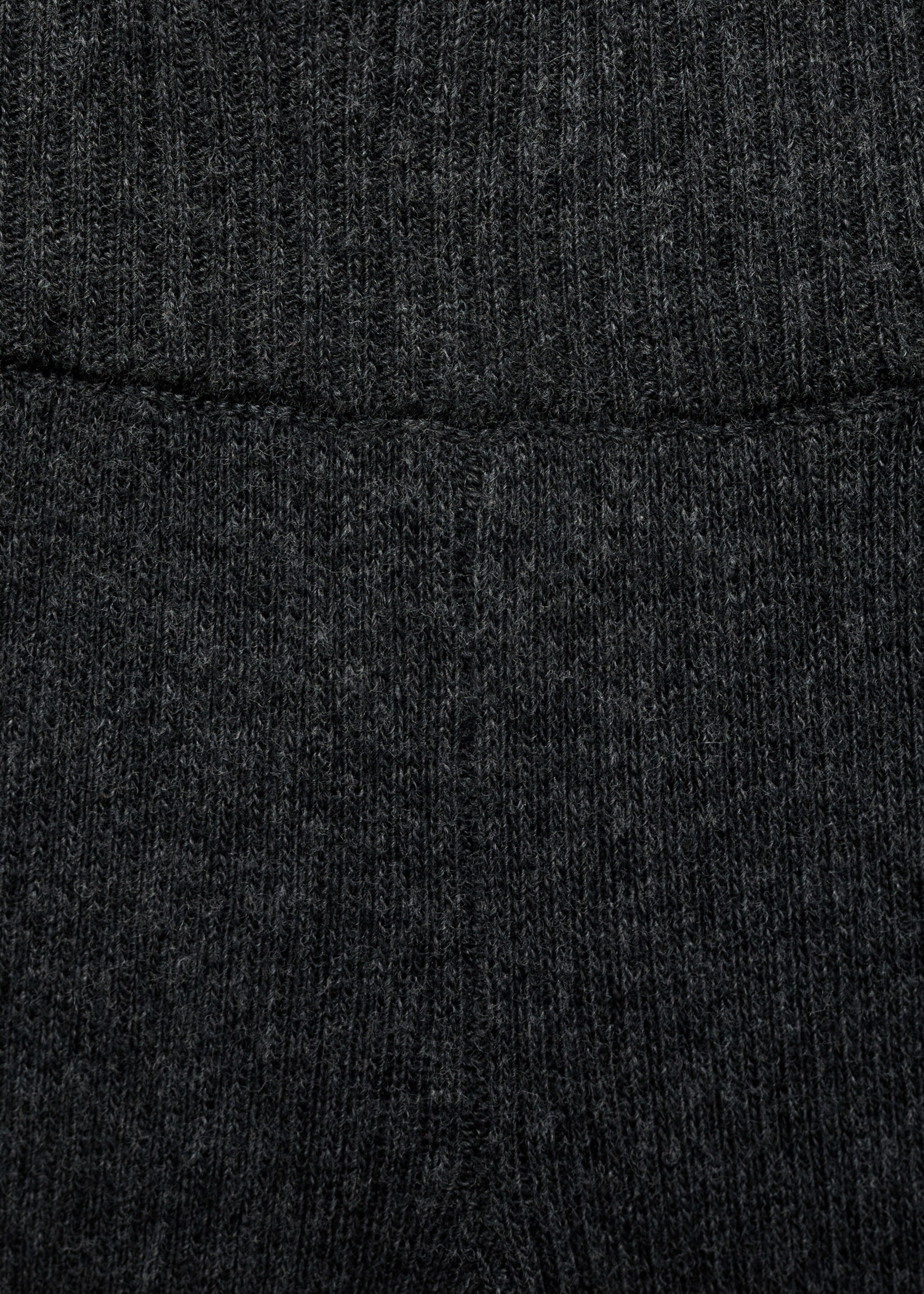 Ribbed knit trousers - Details of the article 0, Charcoal. Ref: 77087699-00.