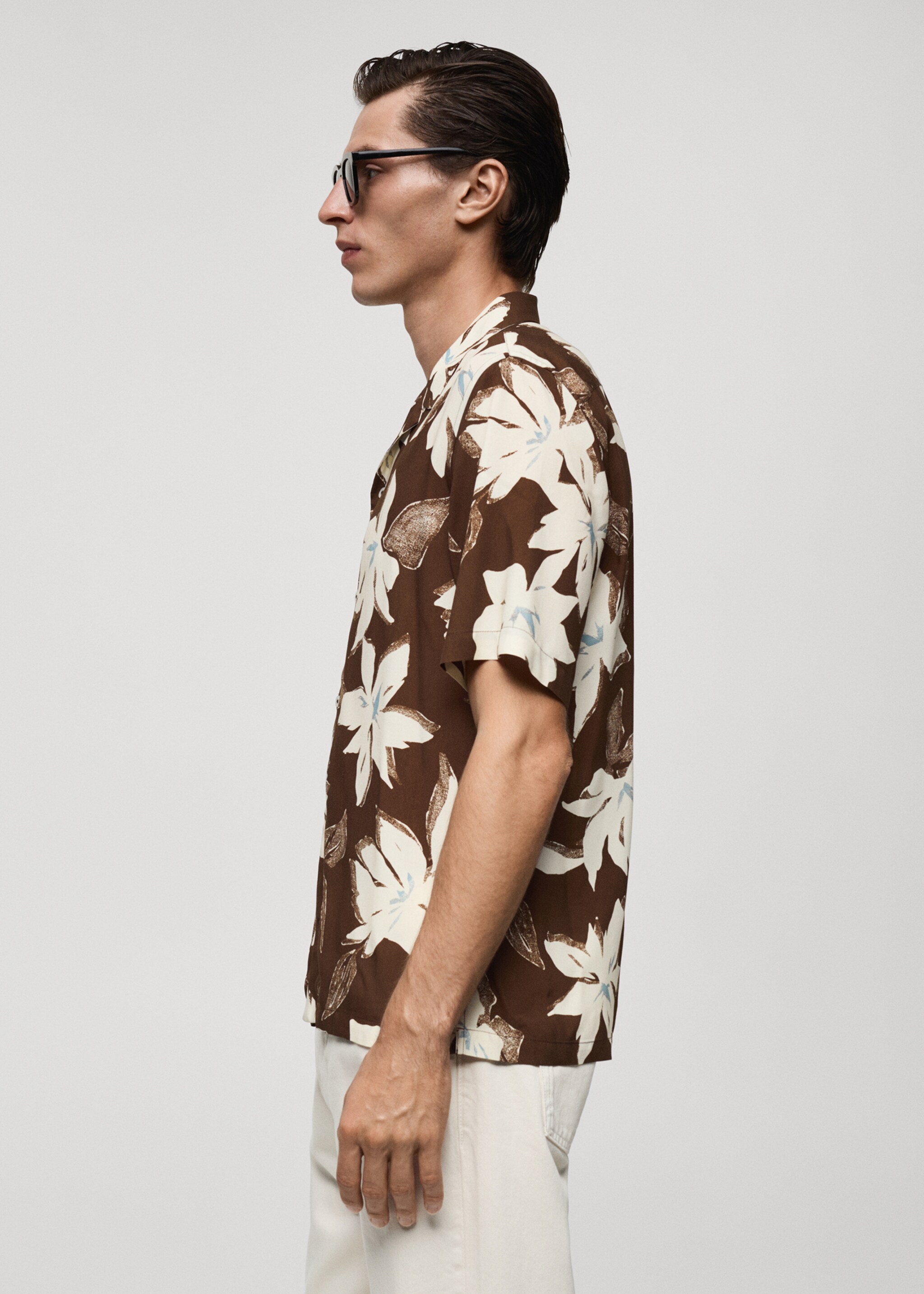Regular-fit Hawaiian-print shirt - Details of the article 2