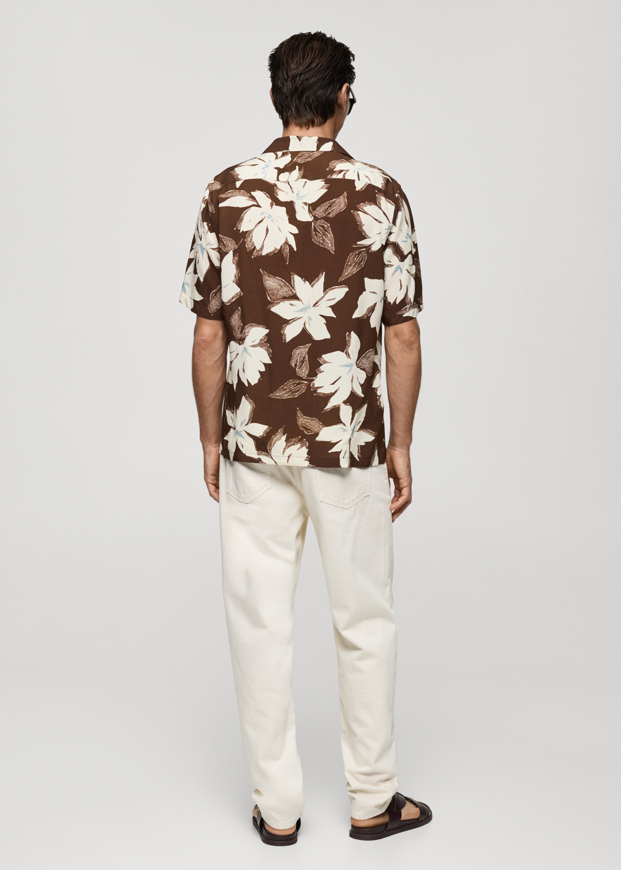 Regular-fit Hawaiian-print shirt - Reverse of the article
