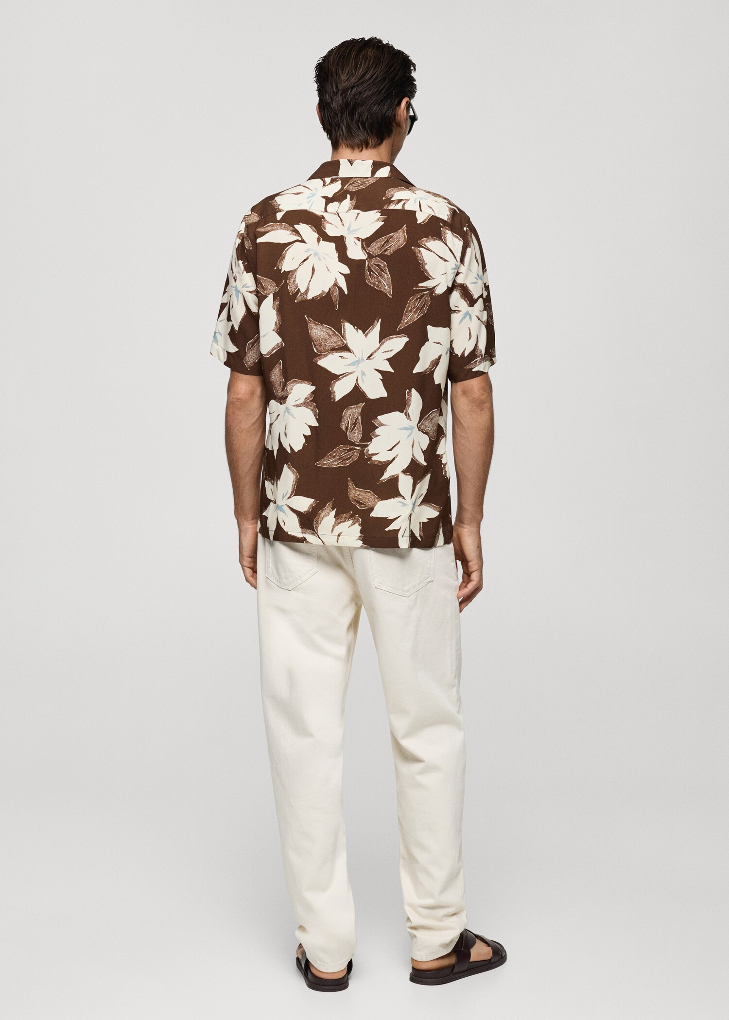 Regular-fit Hawaiian-print shirt - Reverse of the article