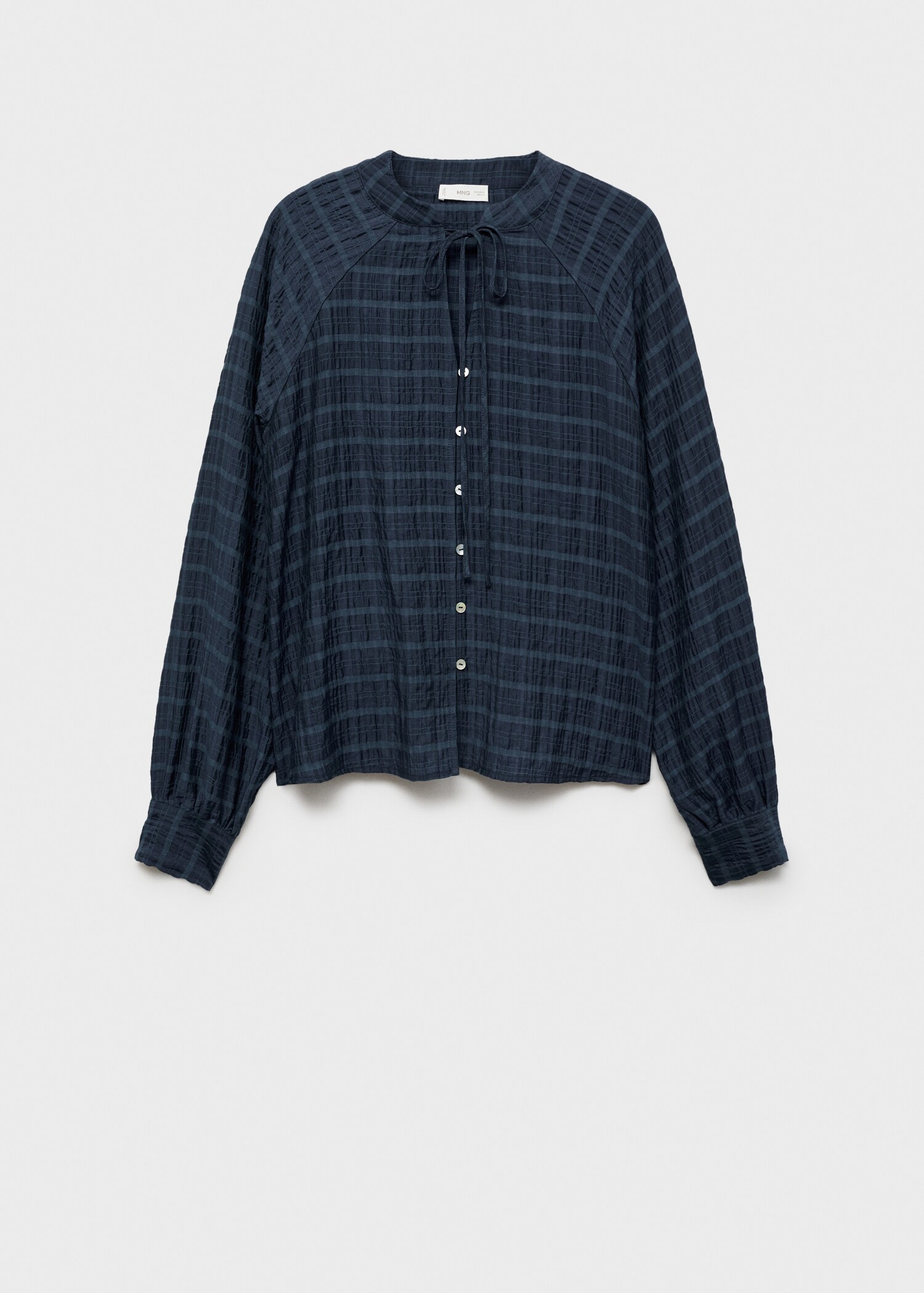 Bow check blouse - Article without model