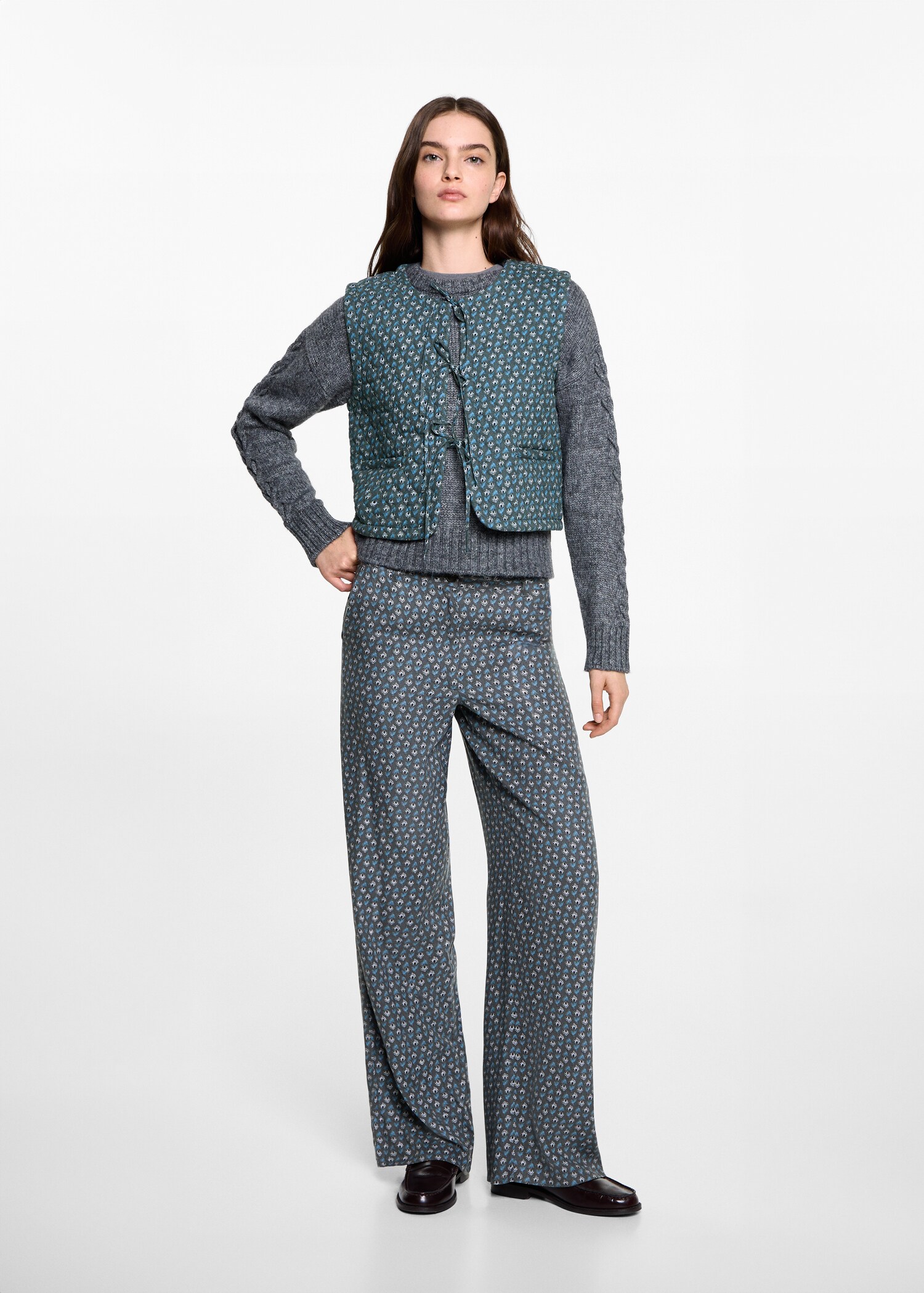 Flowy printed trousers - Details of the article 2