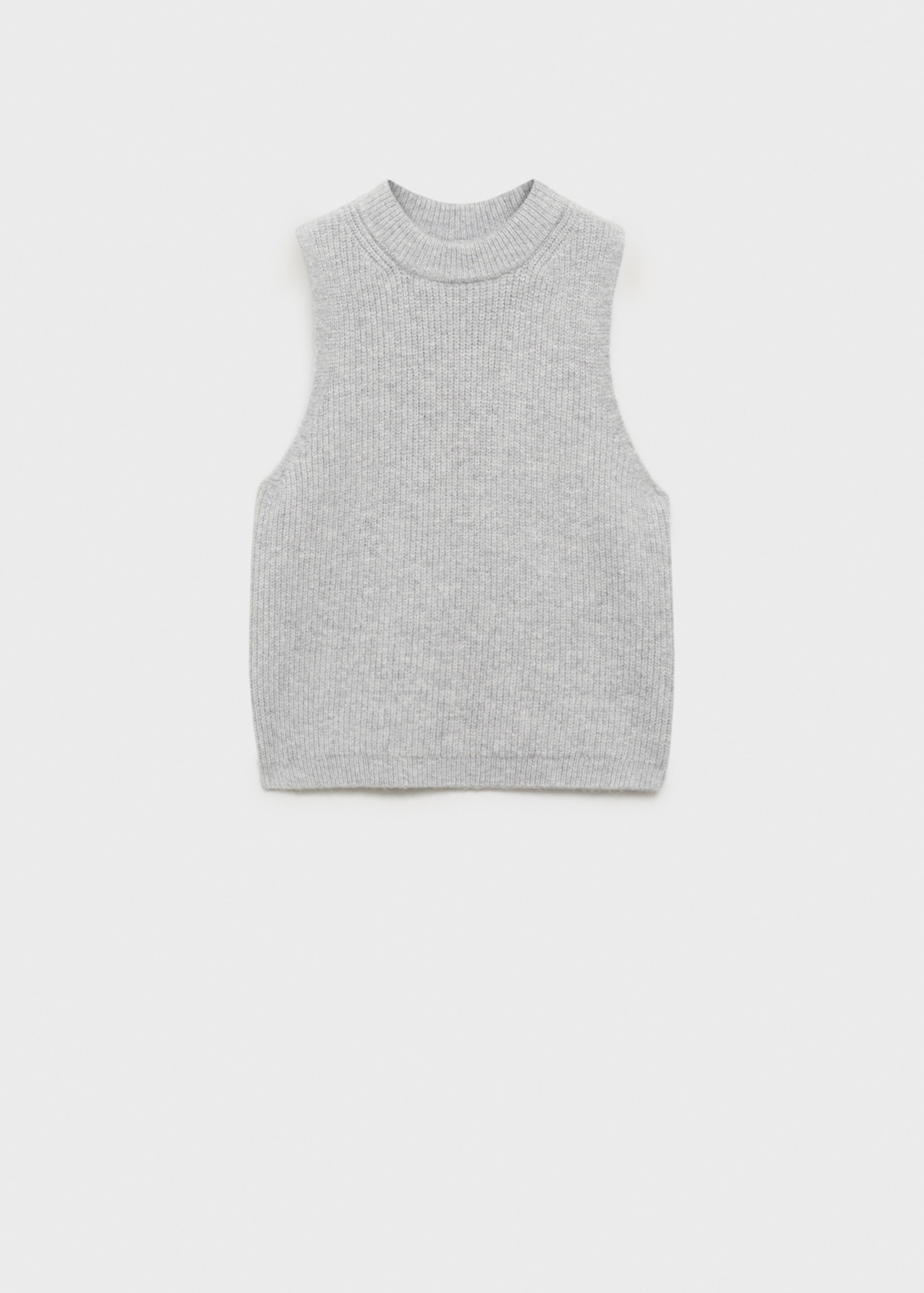 Ribbed jersey jacket - Article without model, Medium Heather Grey. Ref: 77087708-00.