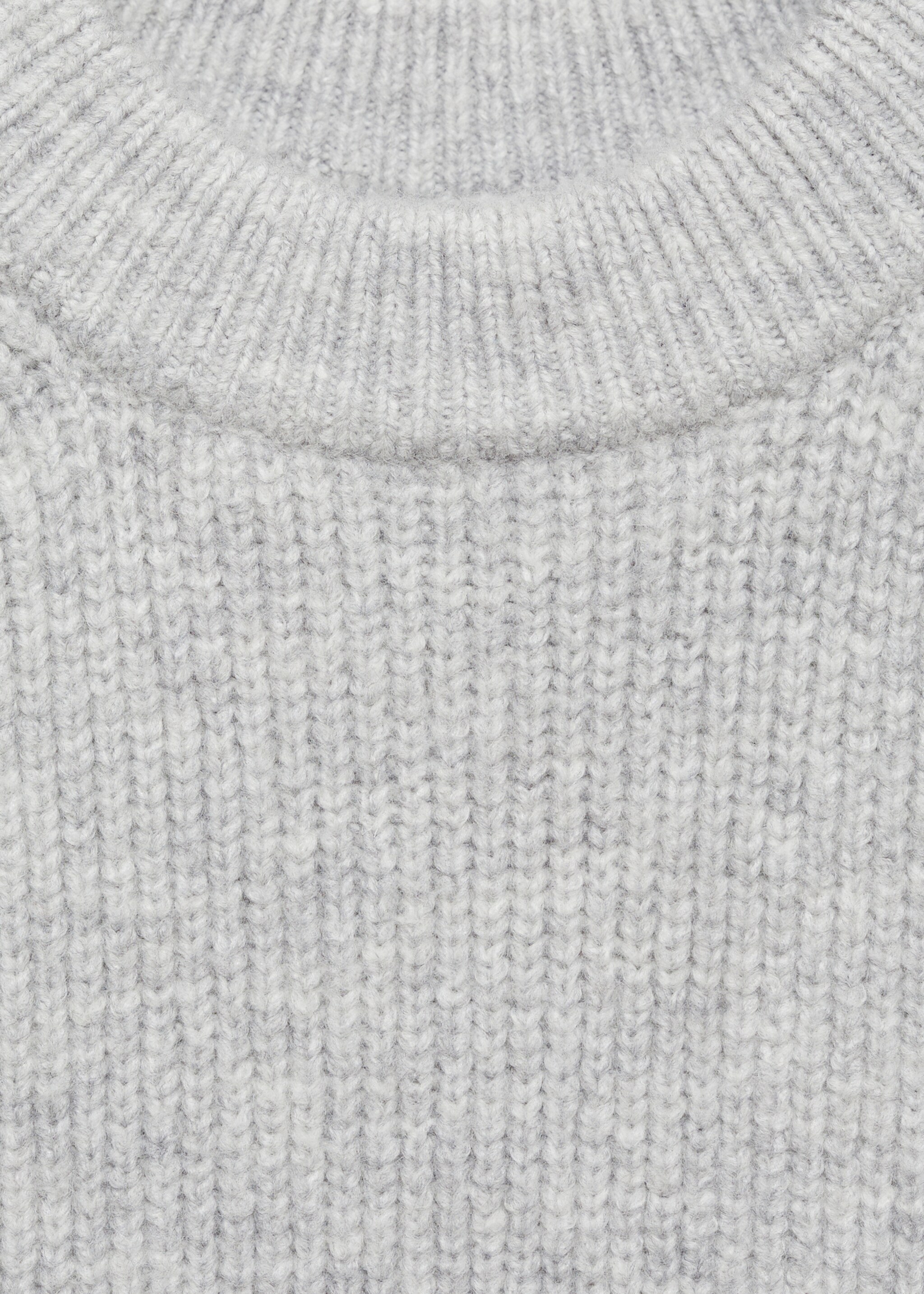 Ribbed jersey jacket - Details of the article 8, Medium Heather Grey. Ref: 77087708-00.
