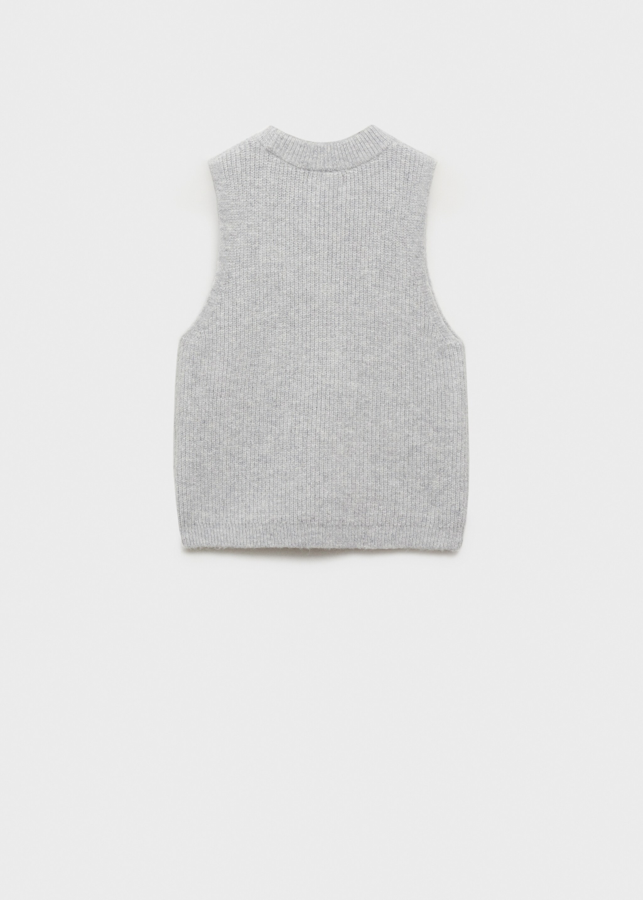 Ribbed jersey jacket - Reverse of the article, Medium Heather Grey. Ref: 77087708-00.