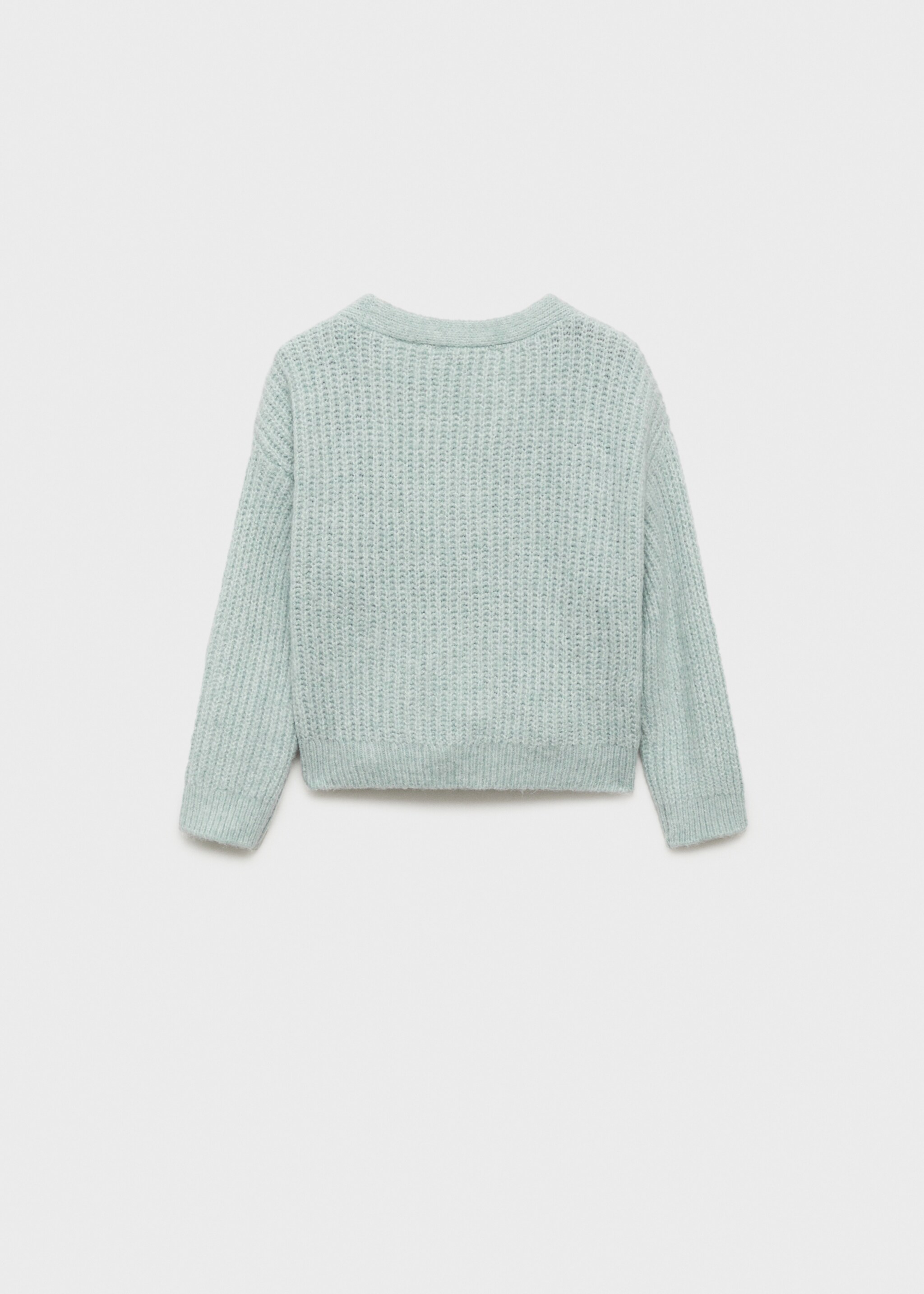 Gekruist vest met strik - Achterkant van het artikel, Pastelgroen. Ref: 77087712-00.