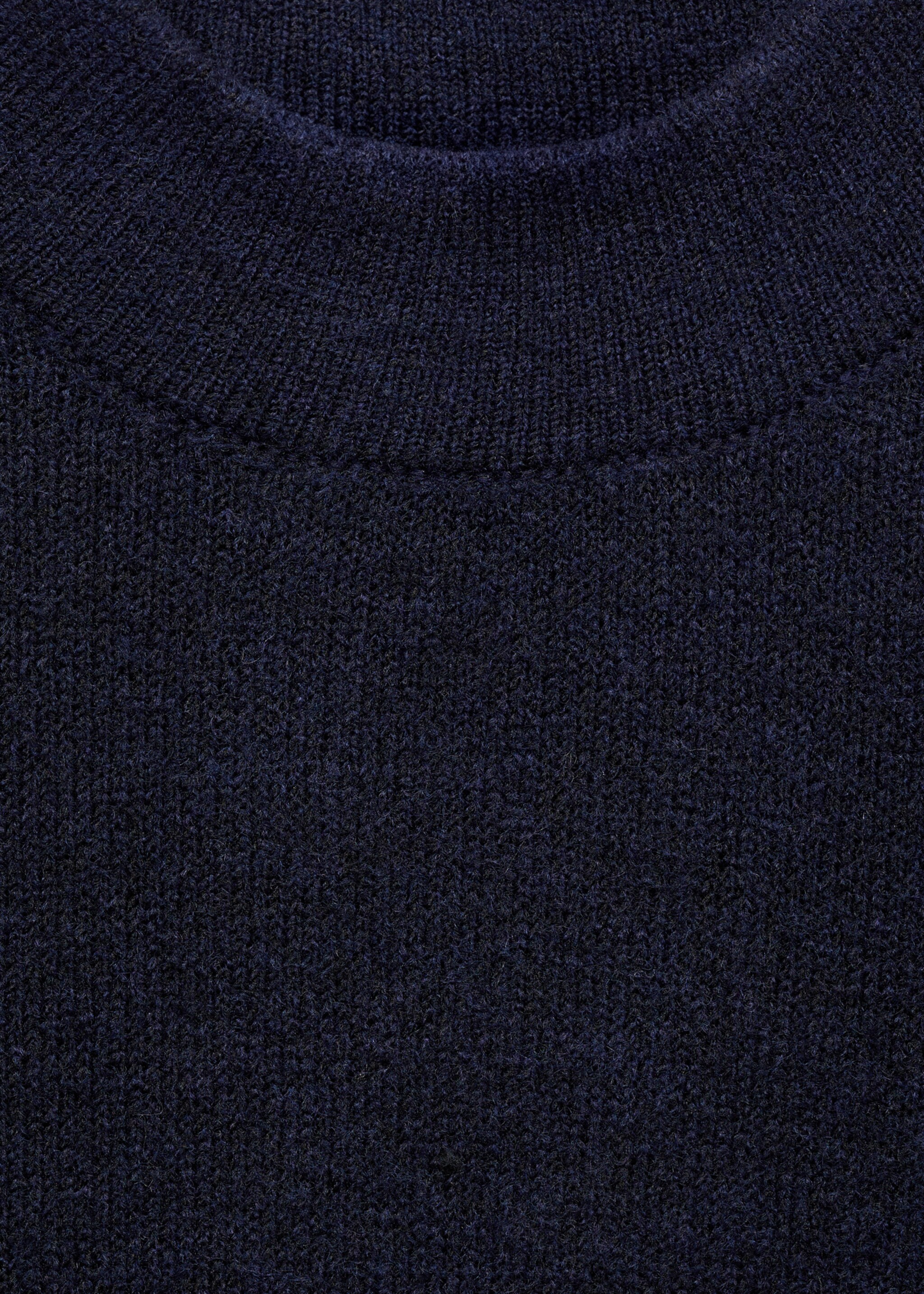 Stickad midiklänning - Detaljer om artikeln 8, Navy blå. Ref: 77087718-00.