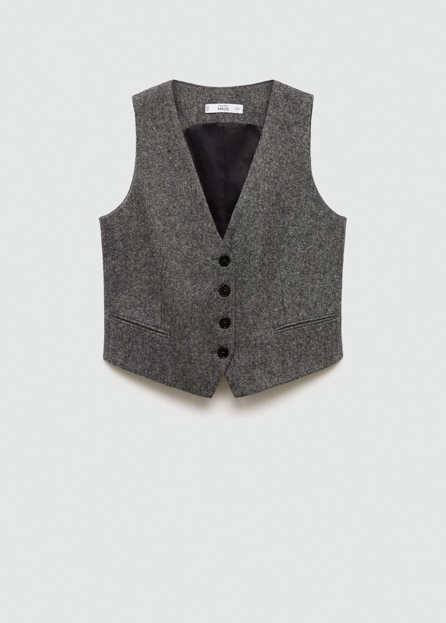 Marbled wool suit waistcoat - Article without model