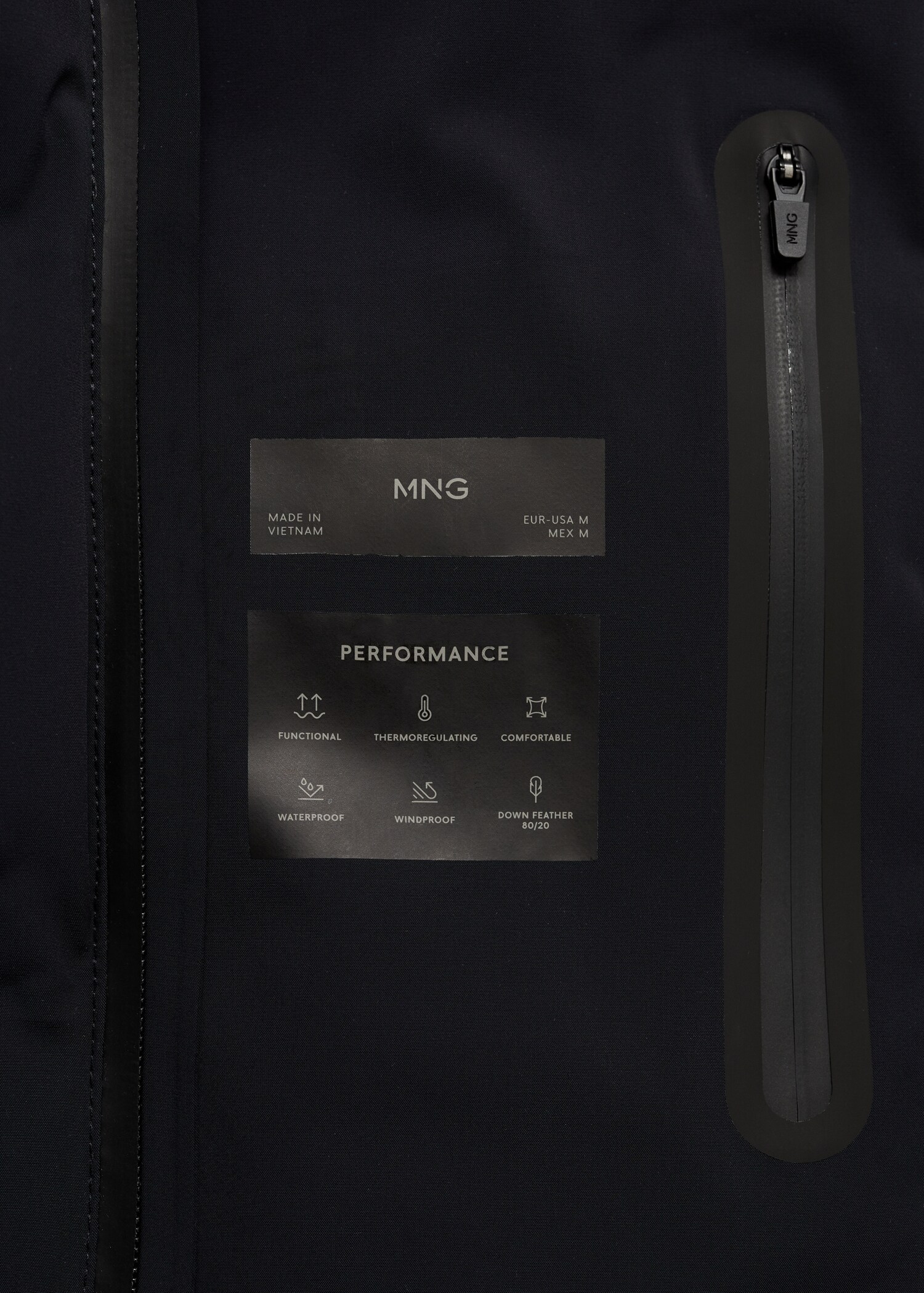 Anorak imperméable rembourrage duvet et plumes - Détail de l'article 0