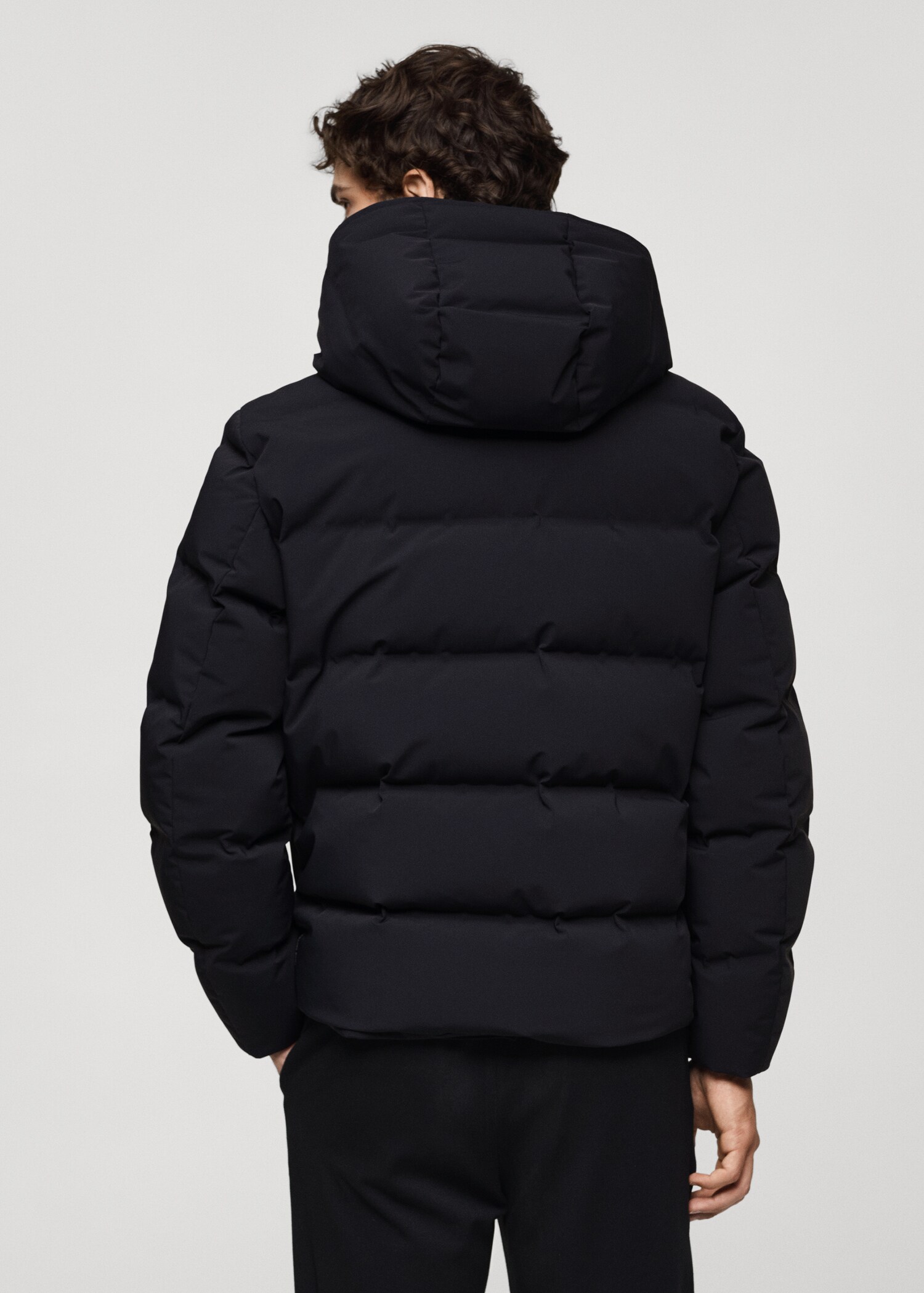 Anorak imperméable rembourrage duvet et plumes - Verso de l’article