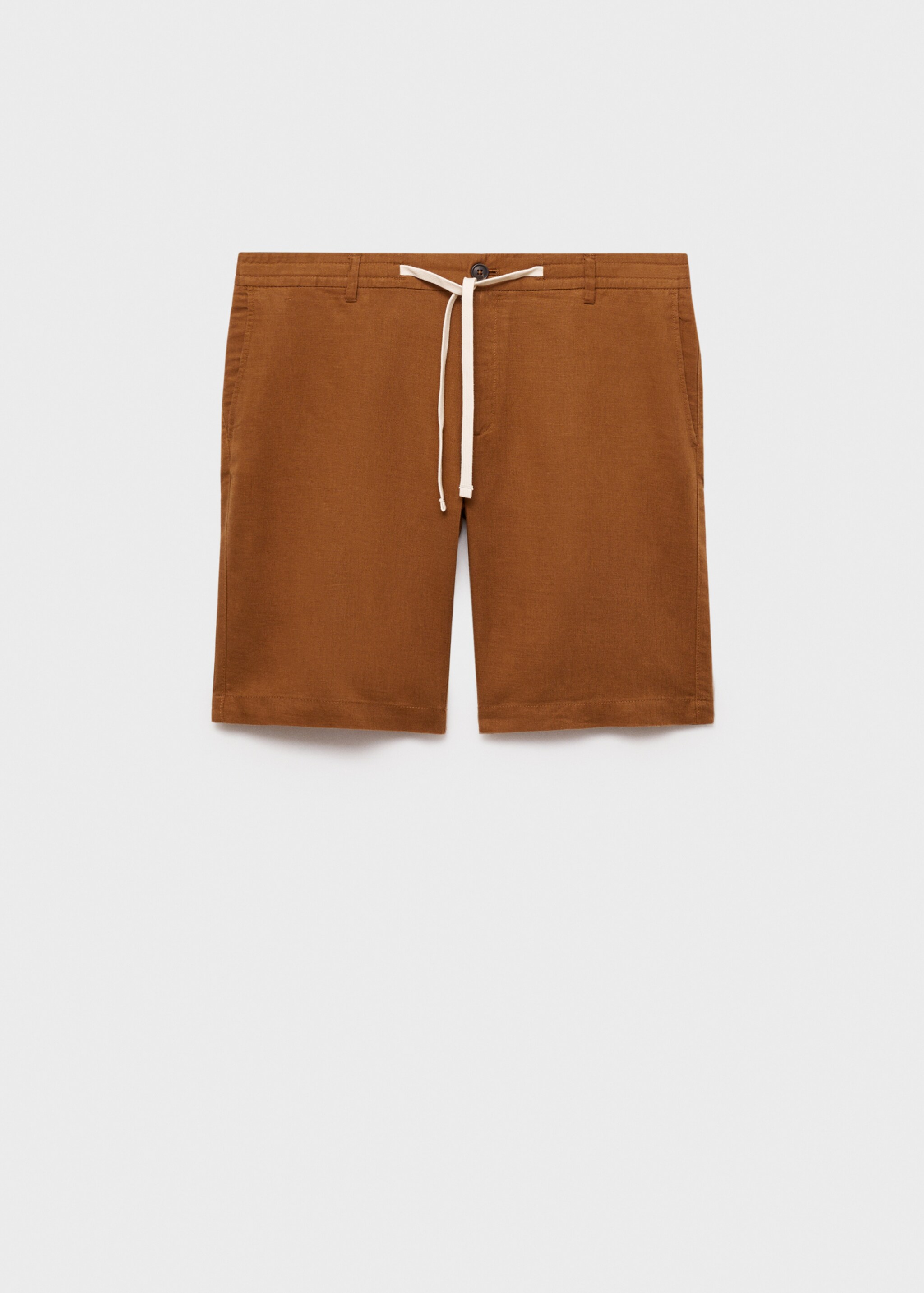 100% linen bermuda shorts with drawstring - Article without model