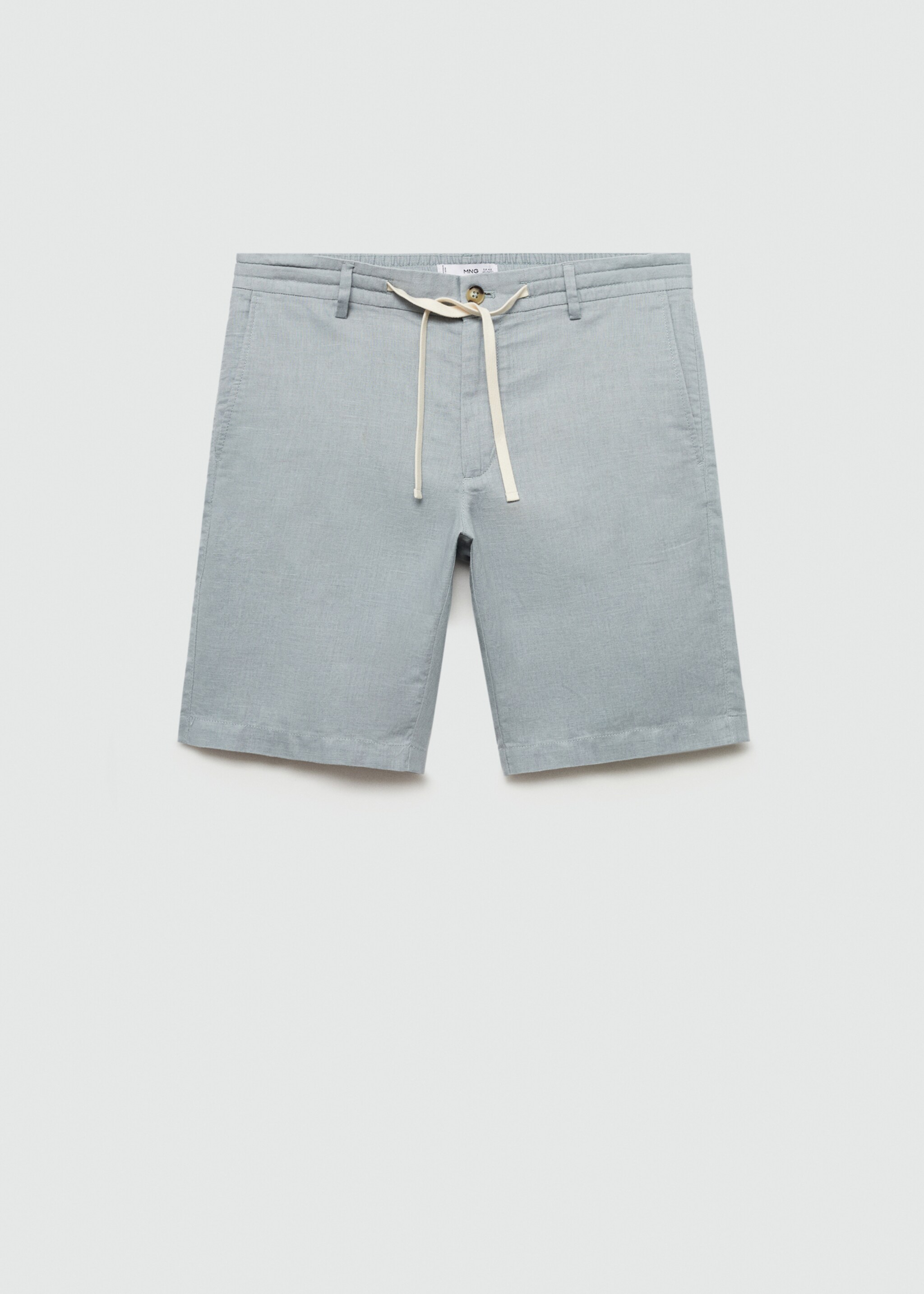 100% linen bermuda shorts with drawstring - Article without model
