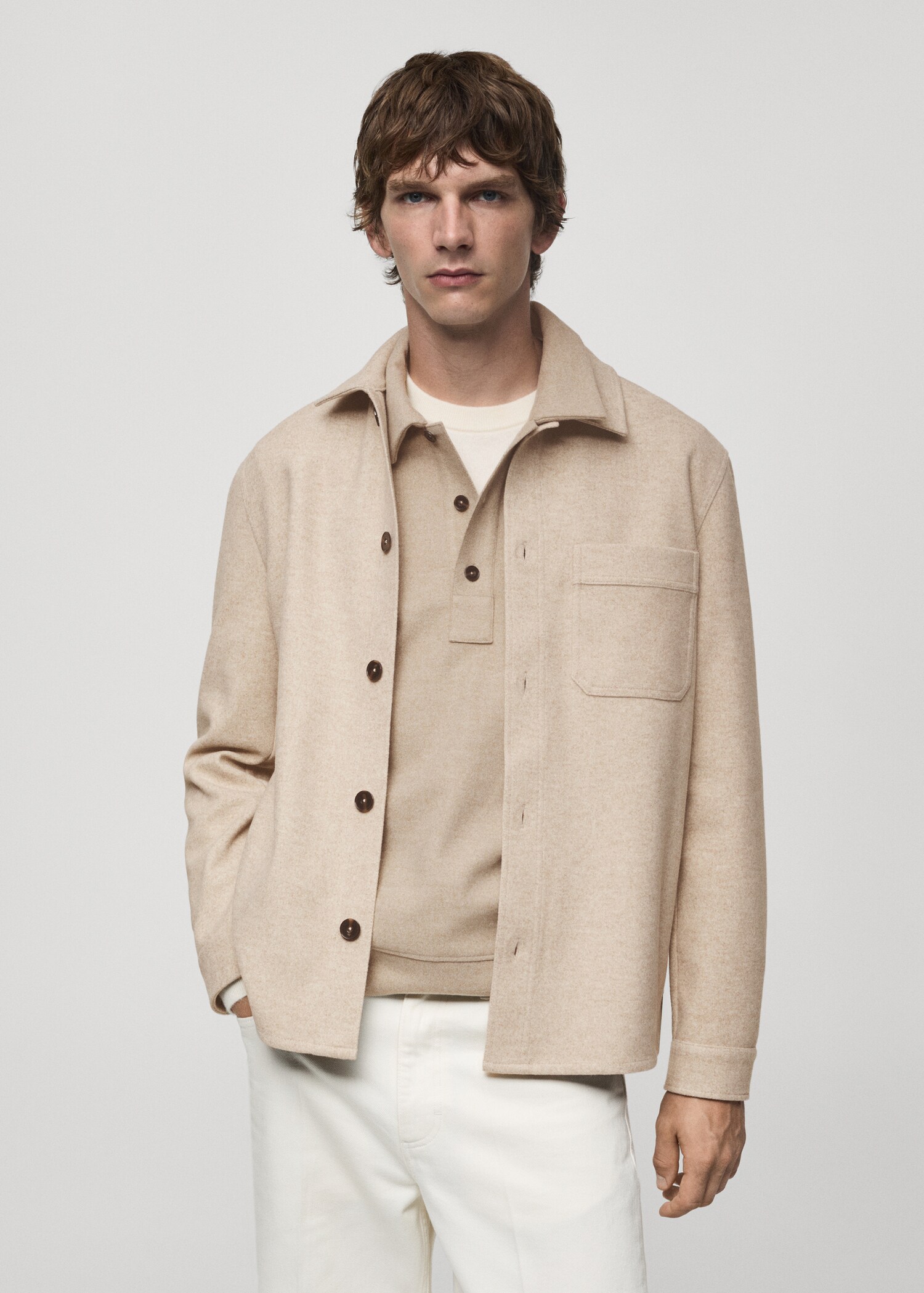 Πουκάμισο φανελένιο regular fit - Μεσαίο πλάνο