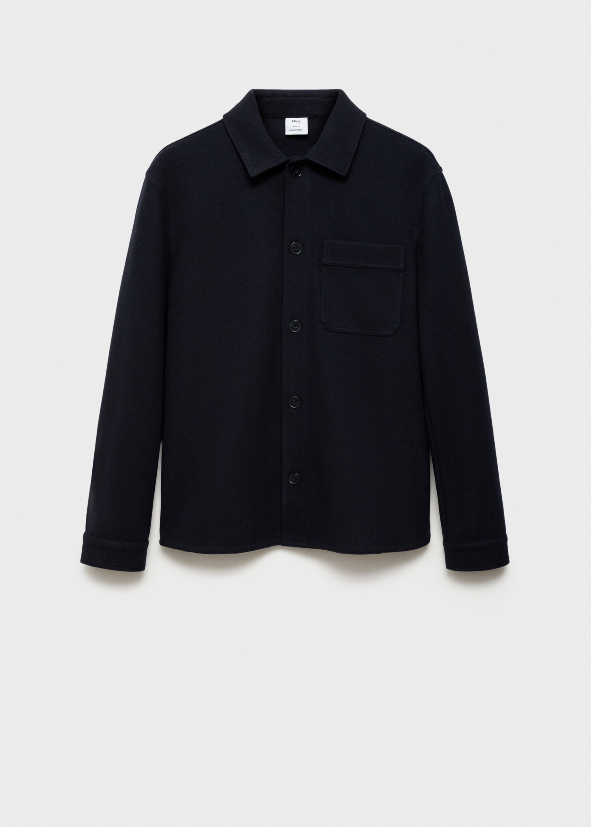Πουκάμισο φανελένιο regular fit - Προϊόν χωρίς μοντέλο, Σκούρο Μπλε Μαρέν. Ref: 77087919-00.