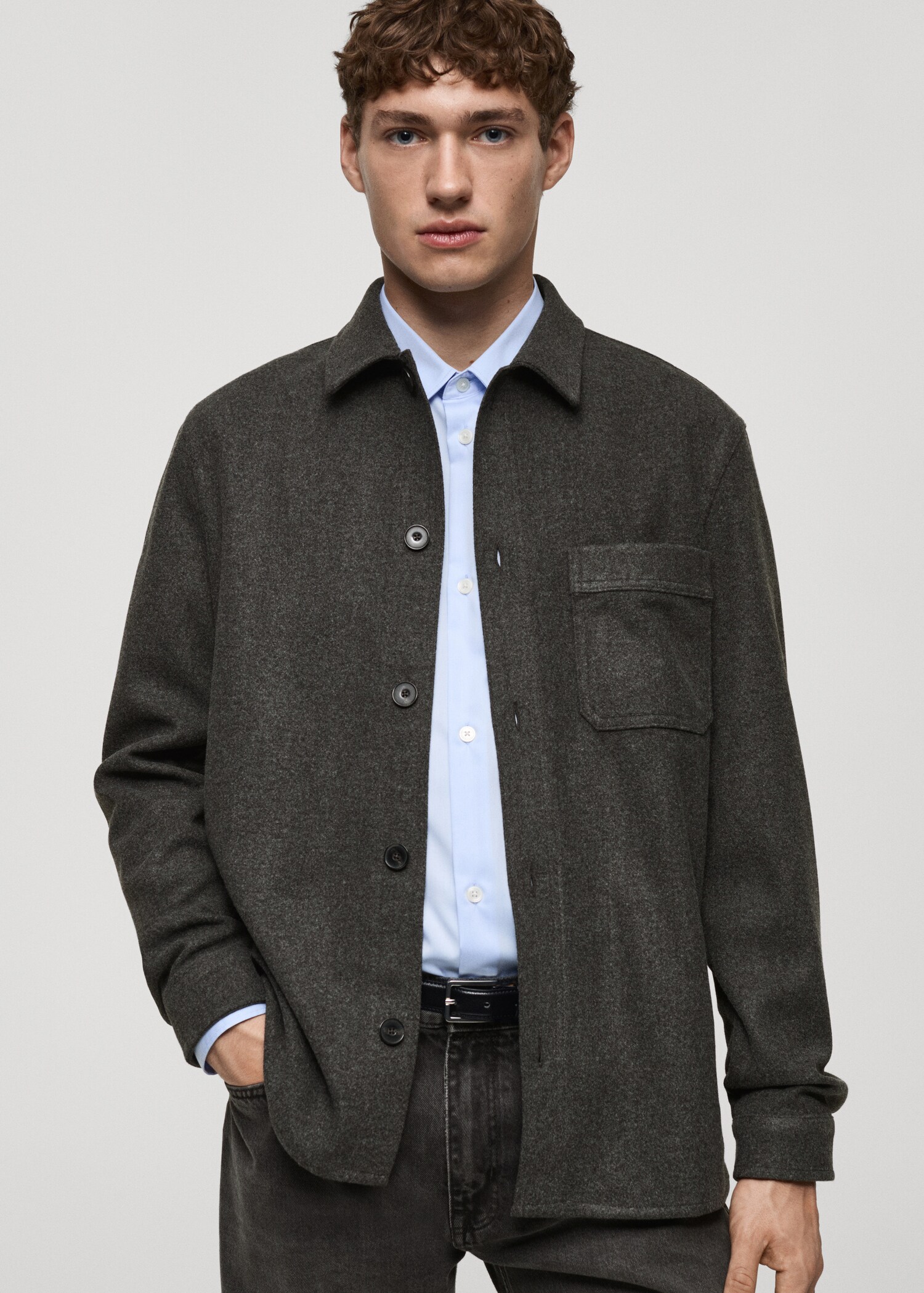 Πουκάμισο φανελένιο regular fit - Μεσαίο πλάνο