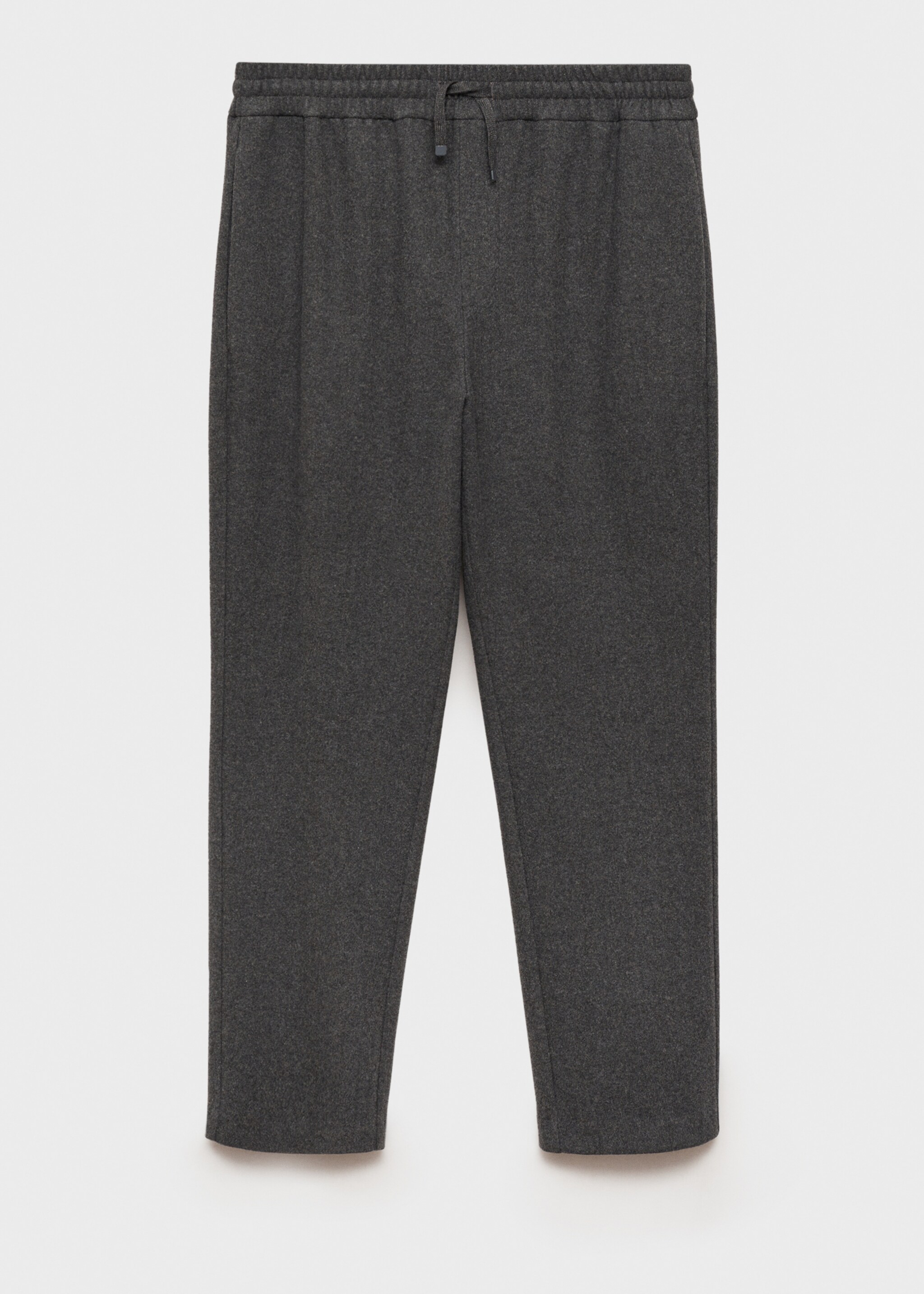 Jogging flanelle cordon - Article sans modèle, Gris anthracite. Ref: 77087920-00.