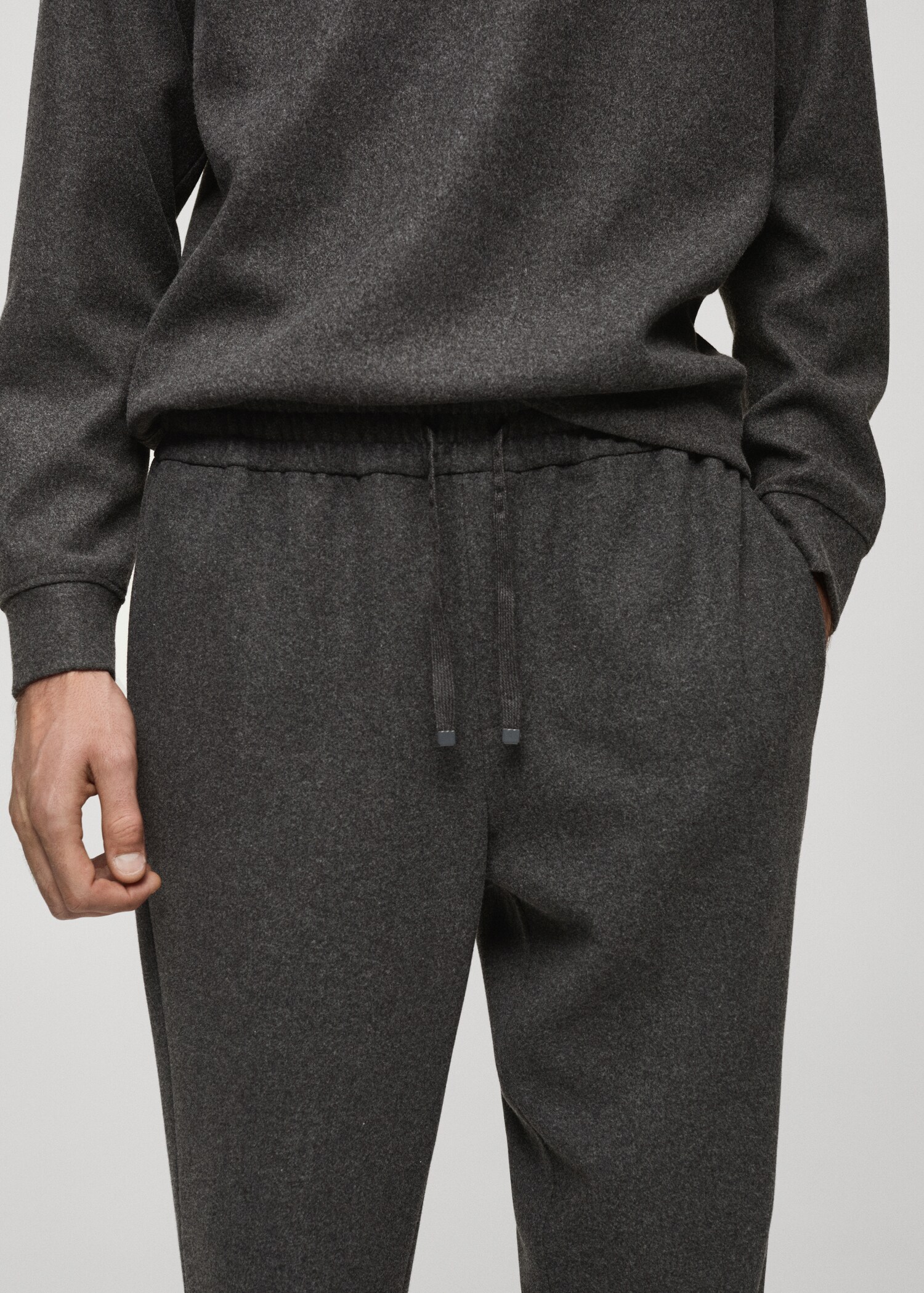 Flanell-Jogger Pants mit Kordelzug - Detail des Artikels 1
