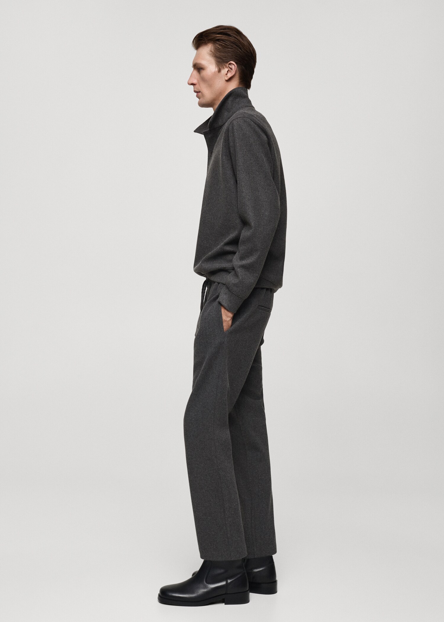Flanell-Jogger Pants mit Kordelzug - Detail des Artikels 2
