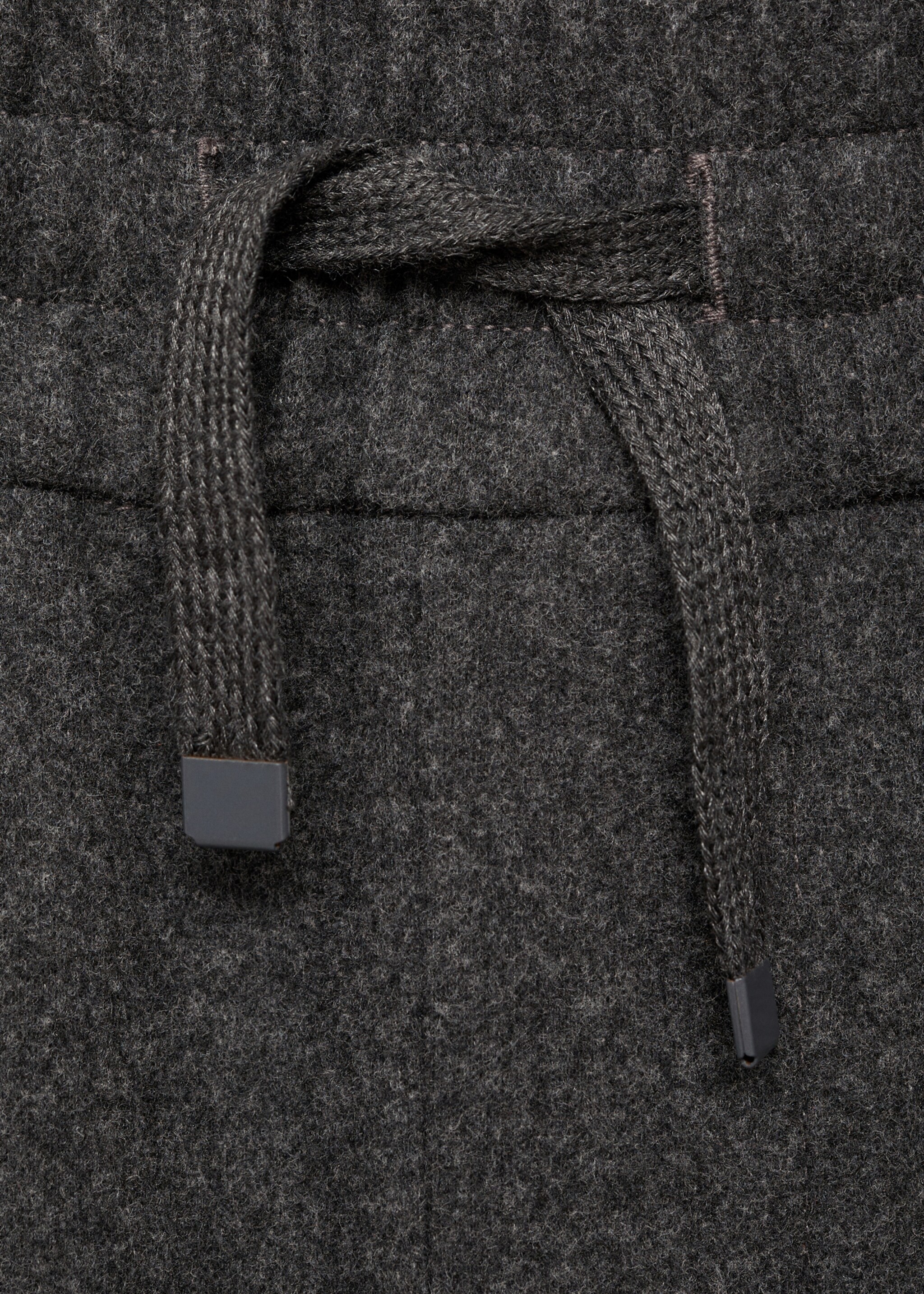 Jogging flanelle cordon - Détail de l'article 8, Gris anthracite. Ref: 77087920-00.