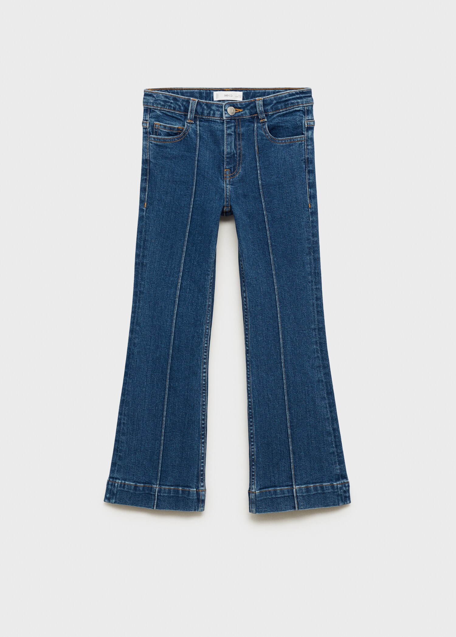 Jean flare à coutures décoratives - Article sans modèle