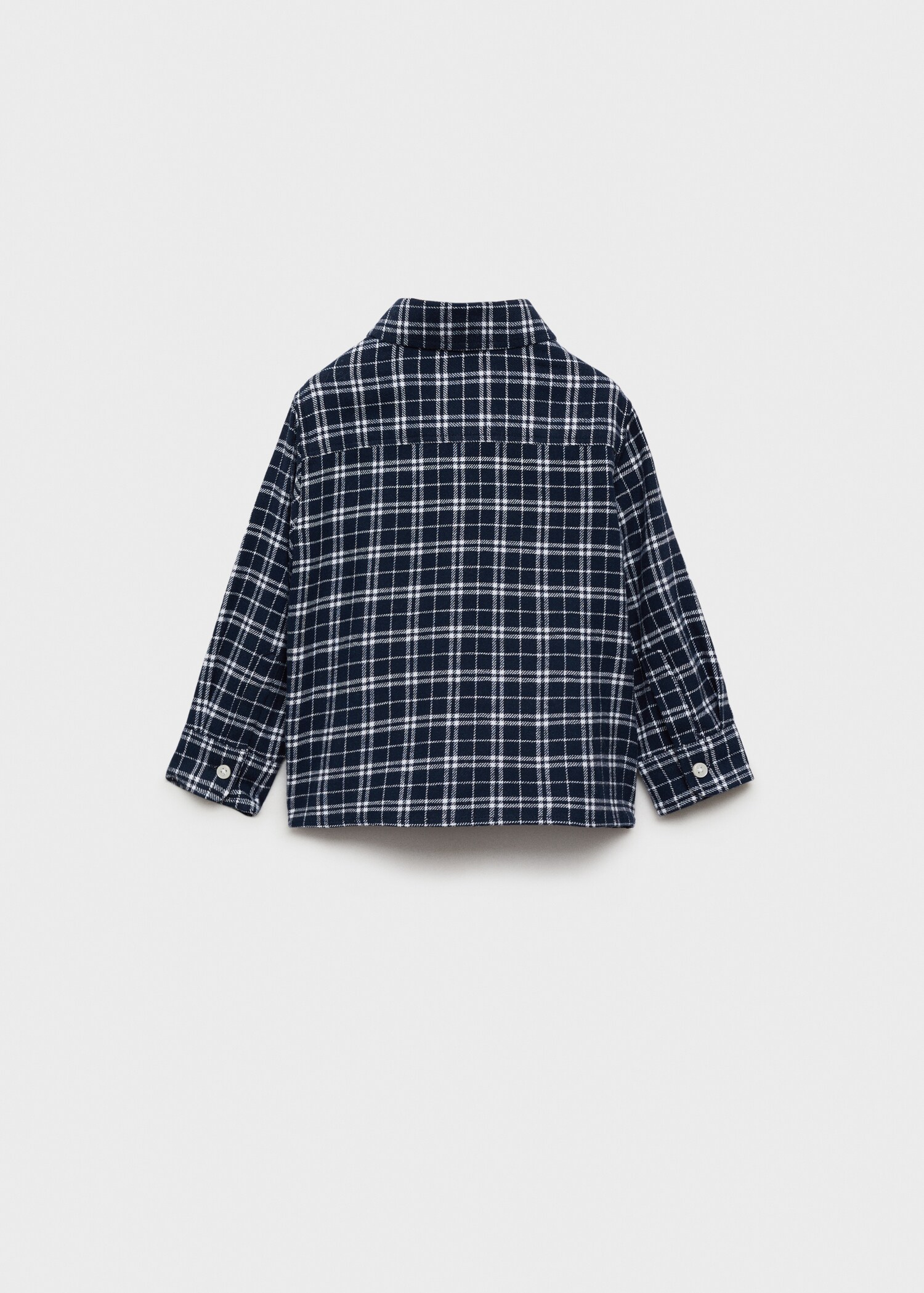 Check cotton shirt - Reverse of the article
