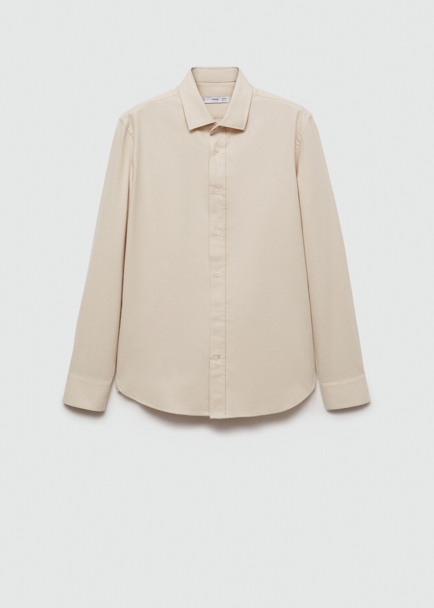 Regular-Fit-Hemd aus 100 % Baumwoll-Flanell - Artikel ohne Model