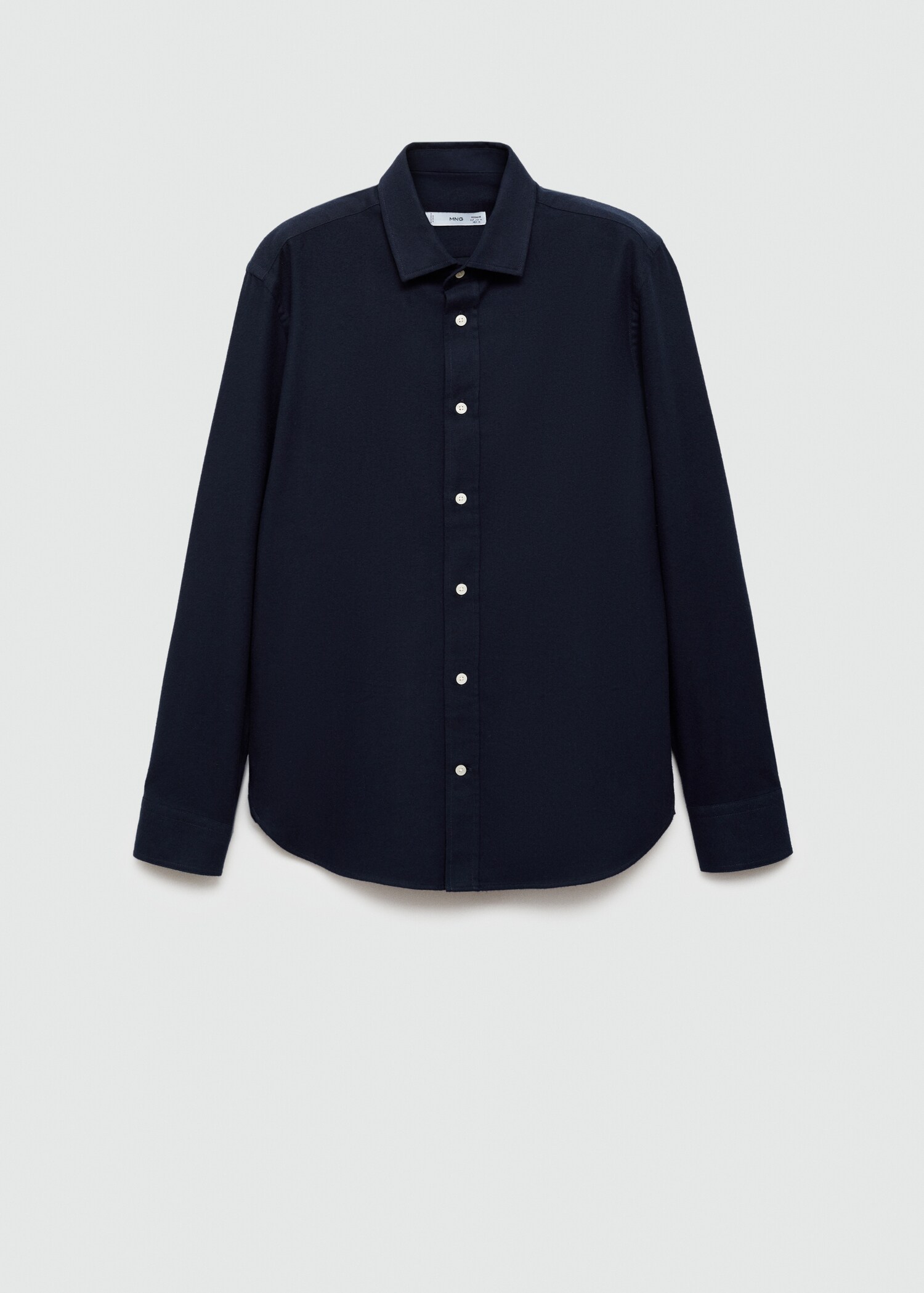 Regular-Fit-Hemd aus 100 % Baumwoll-Flanell - Artikel ohne Model