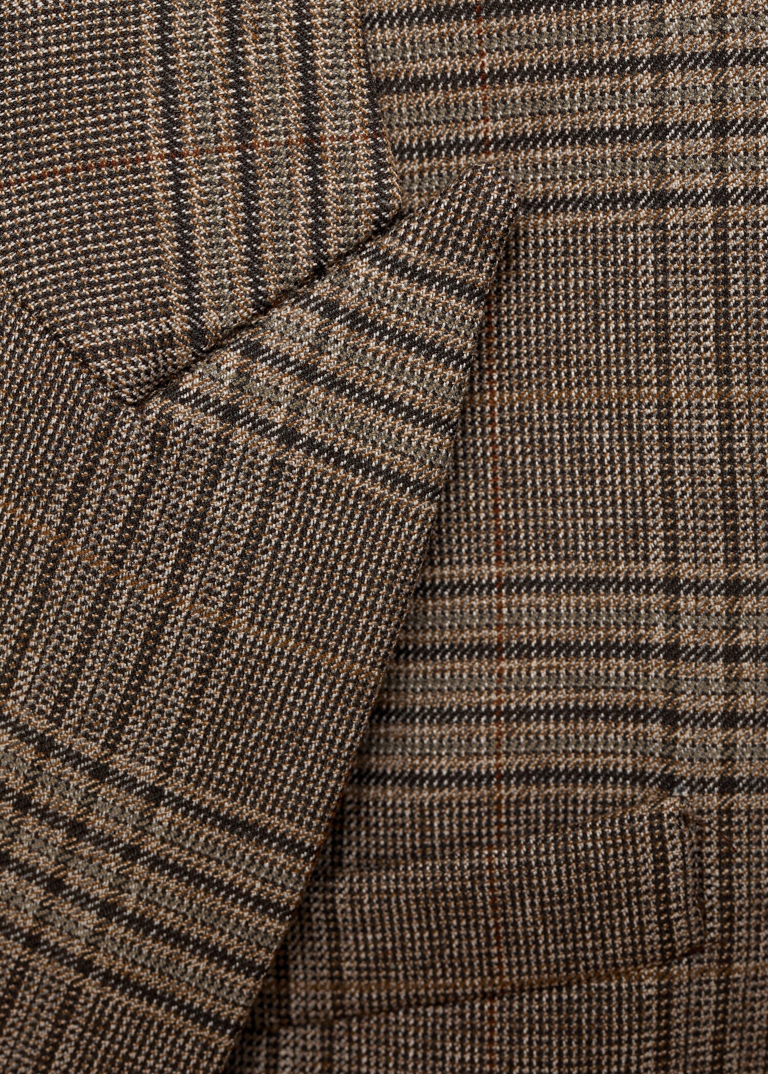 Straight-fit check jacket - Details of the article 0